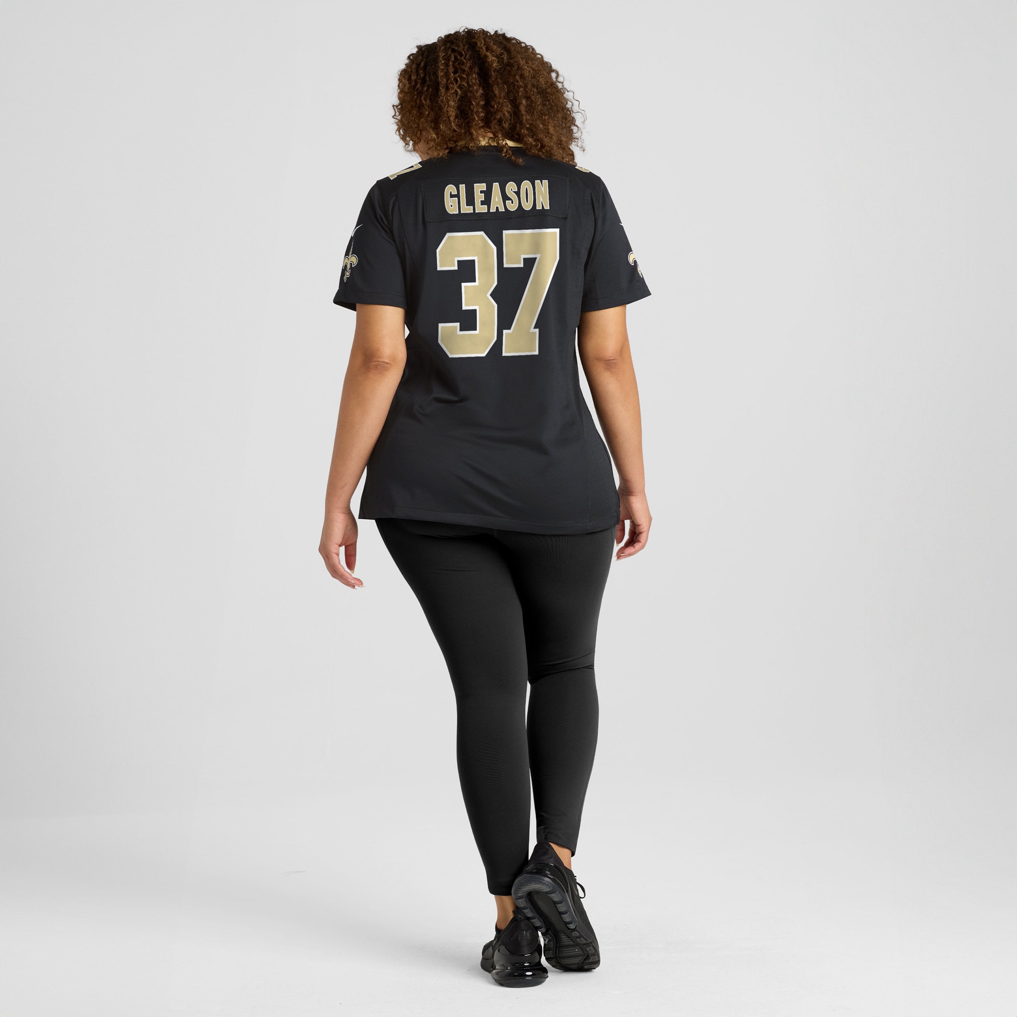 Steve Gleason Retired New Orleans Saints Player Jersey Black NFL Football Fan Wear Steve Gleason Retired