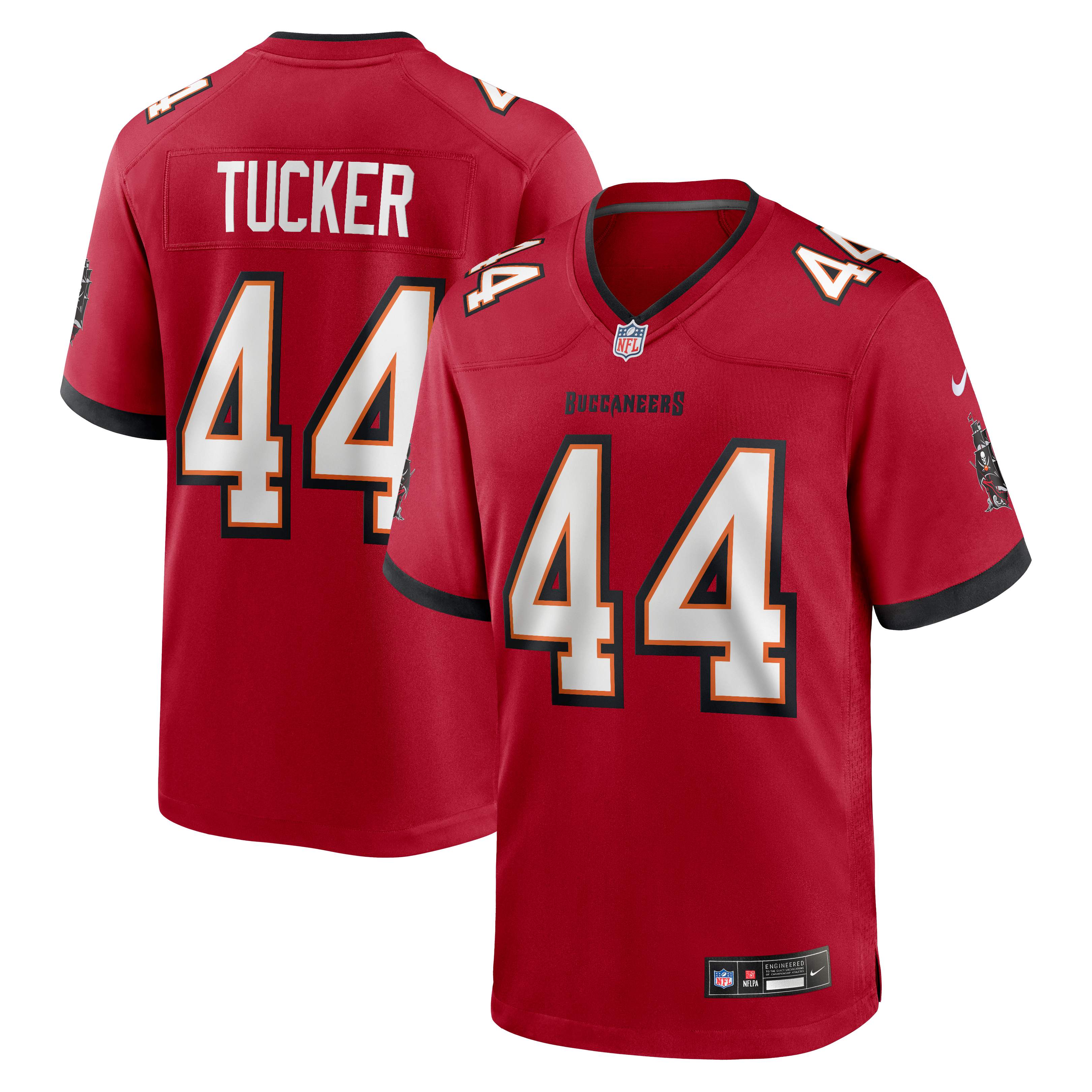 Sean Tucker Tampa Bay Buccaneers Game Jersey Red NFL Football Fan Wear