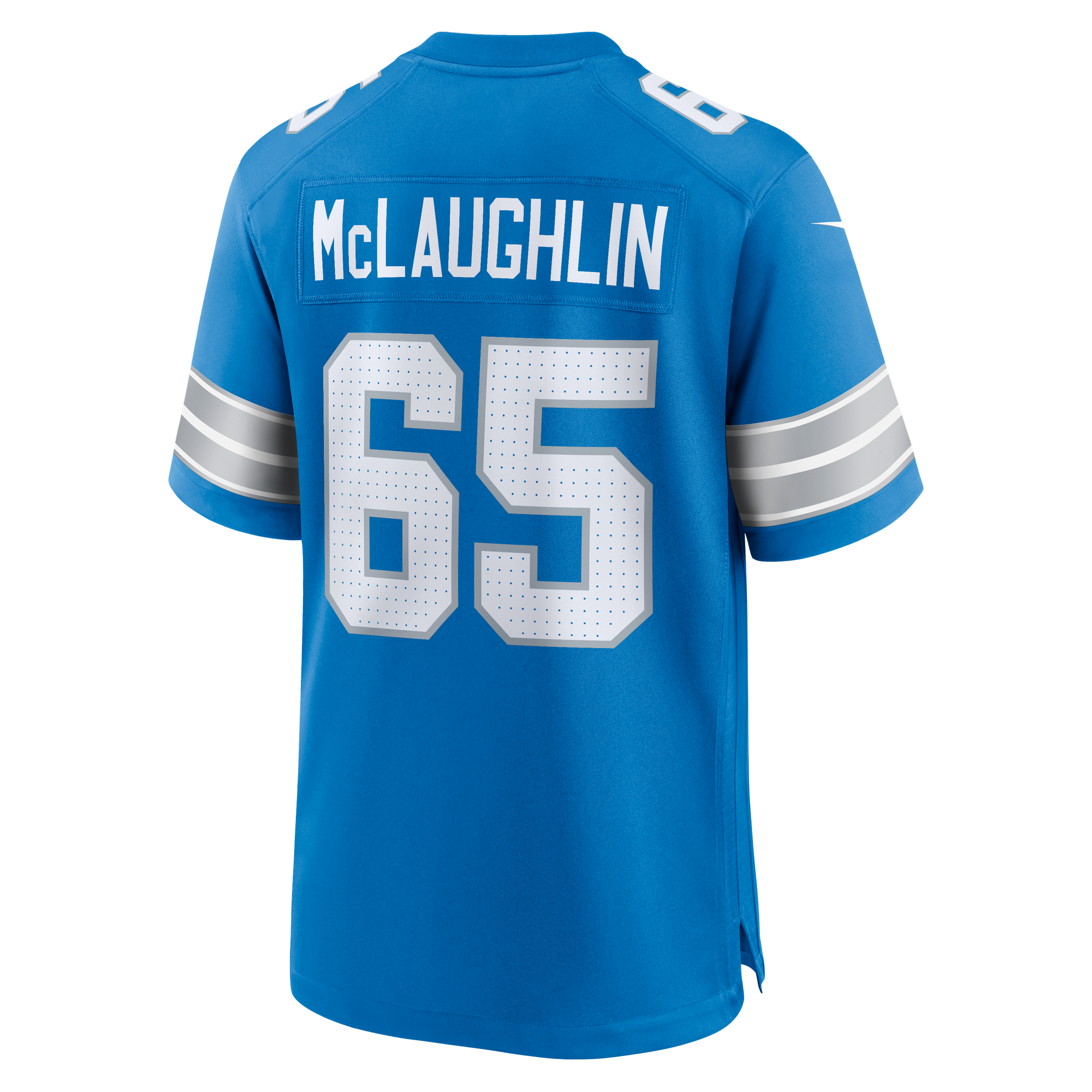 Seth McLaughlin Detroit Lions Game Jersey Blue NFL Football Fan Wear Seth McLaughlin