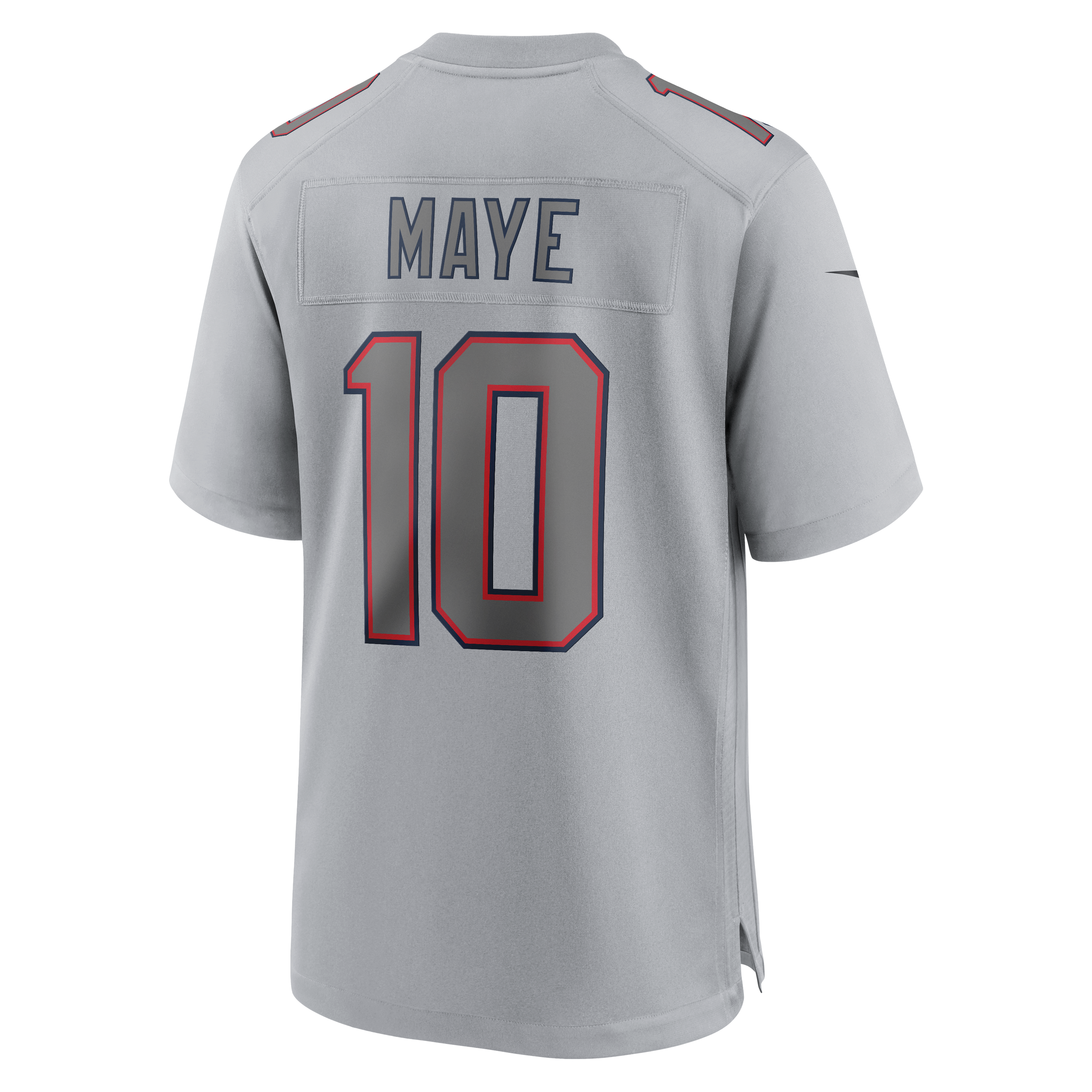Drake Maye Atmosphere New England Patriots Game Jersey Gray NFL Football Fan Wear Drake Maye Atmosphere
