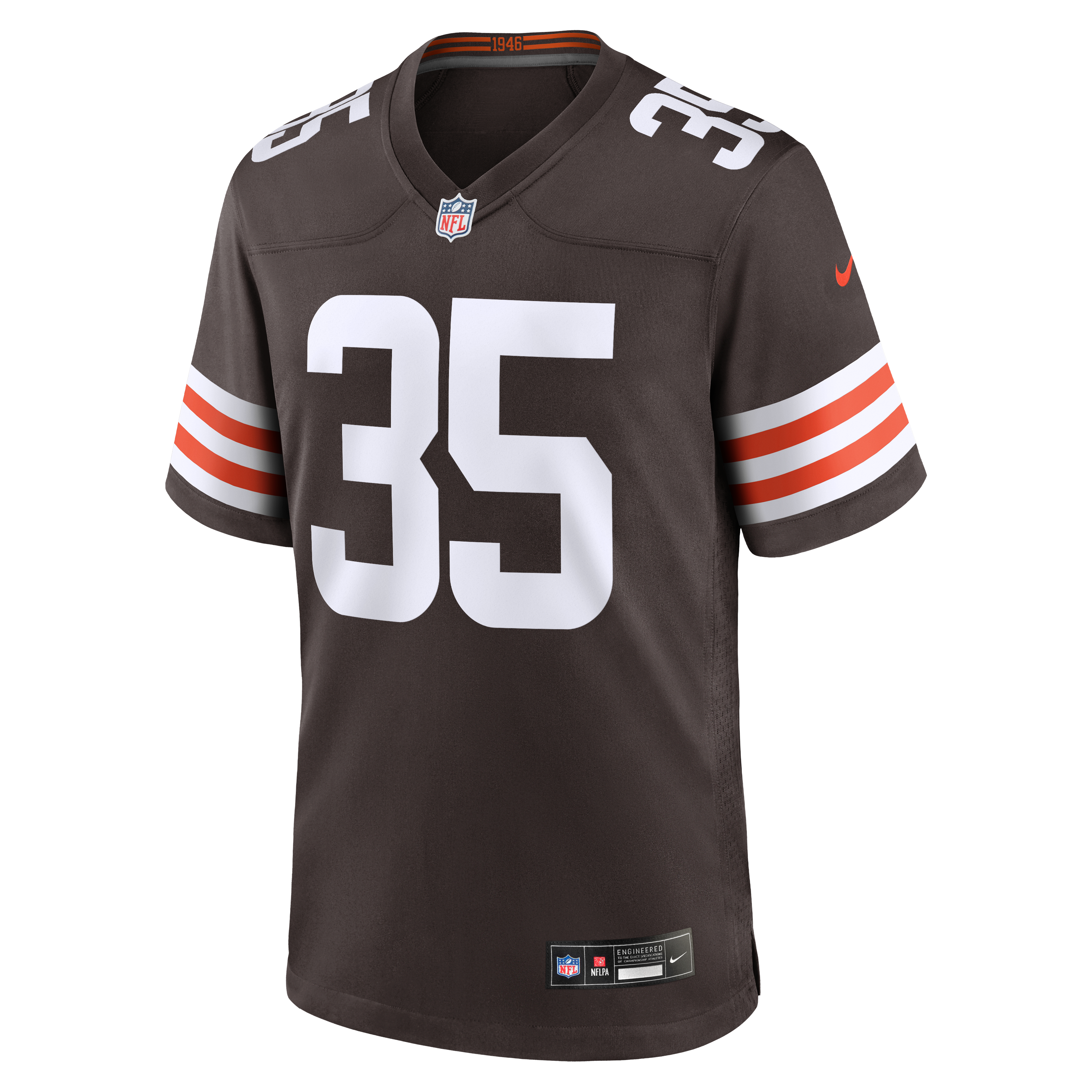 Raheim Sanders Cleveland Browns Game Jersey Brown NFL Football Fan Wear