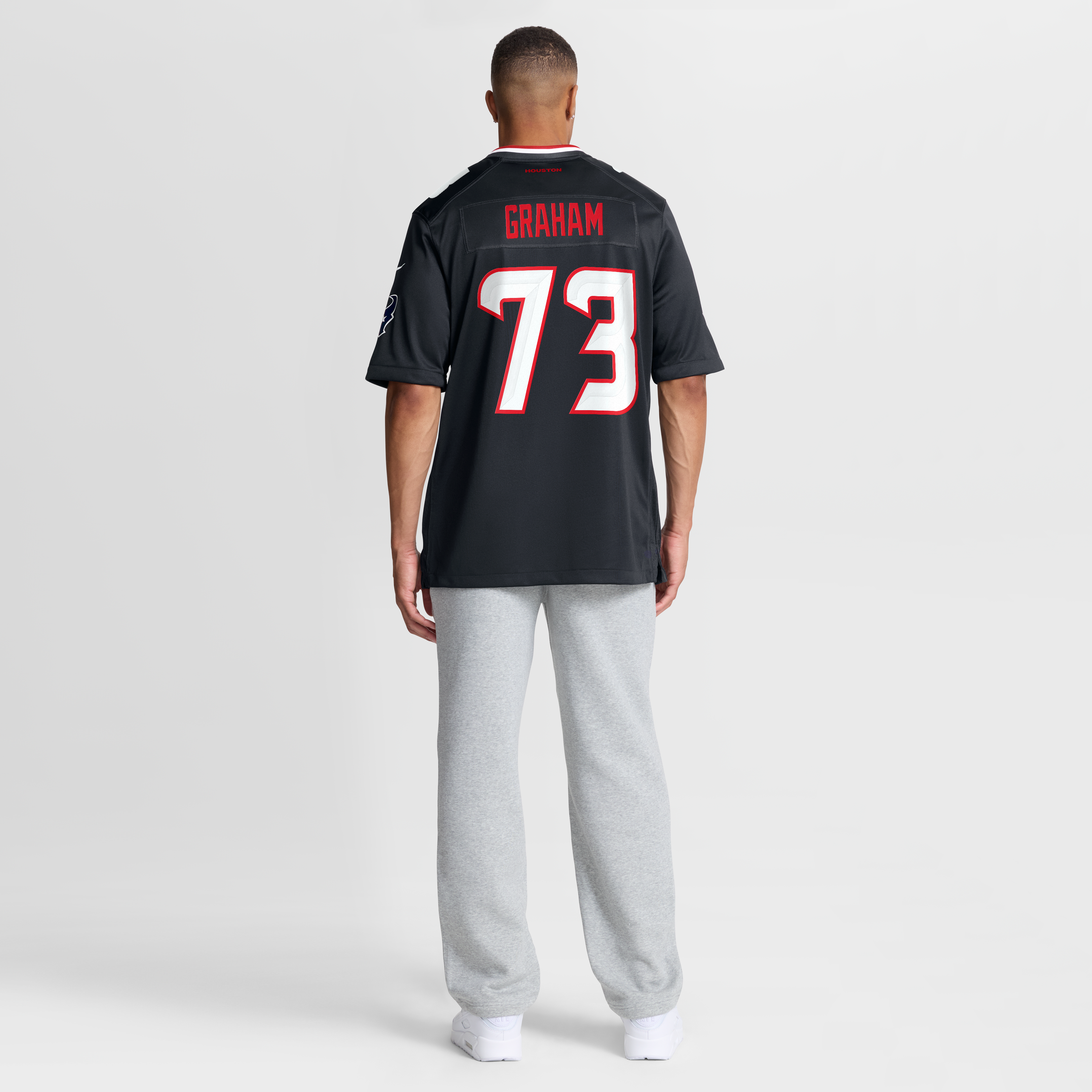 Derrick Graham Houston Texans Game Jersey Navy NFL Football Fan Wear