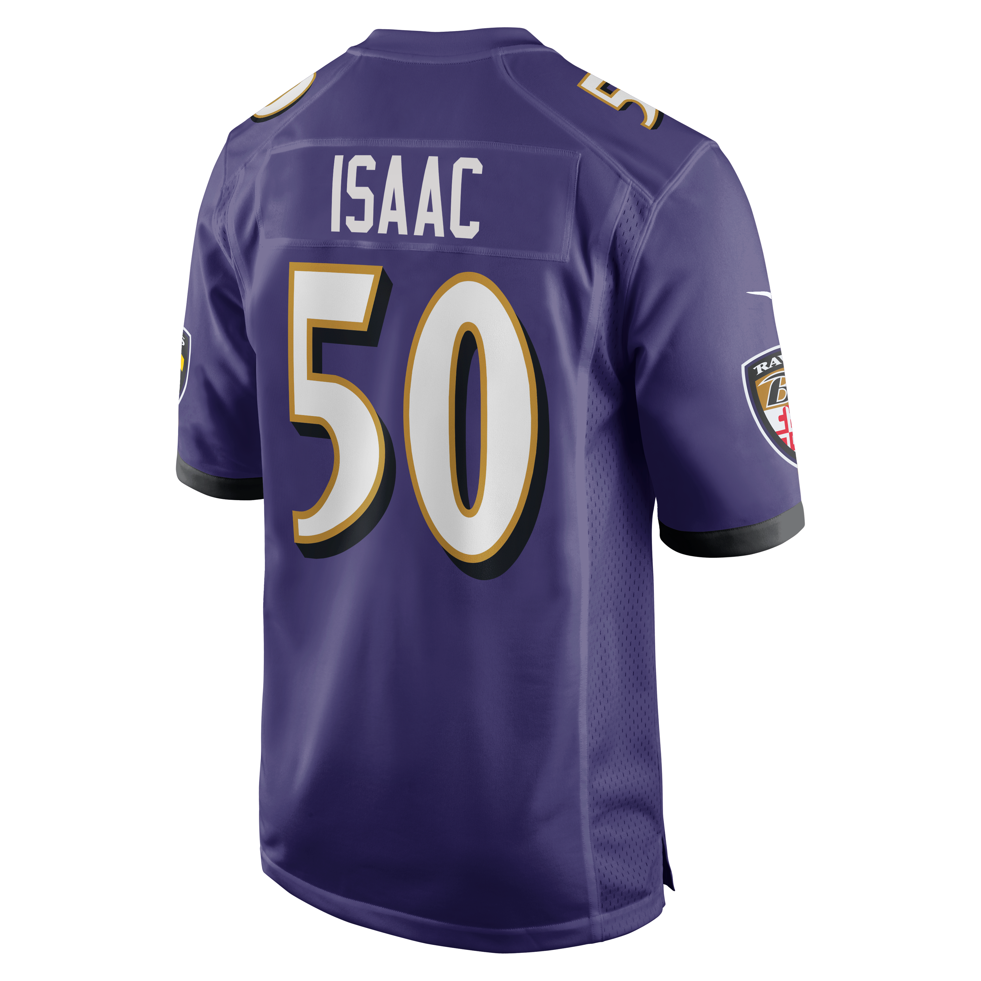 Adisa Isaac Baltimore Ravens Game Jersey Purple NFL Football Fan Wear