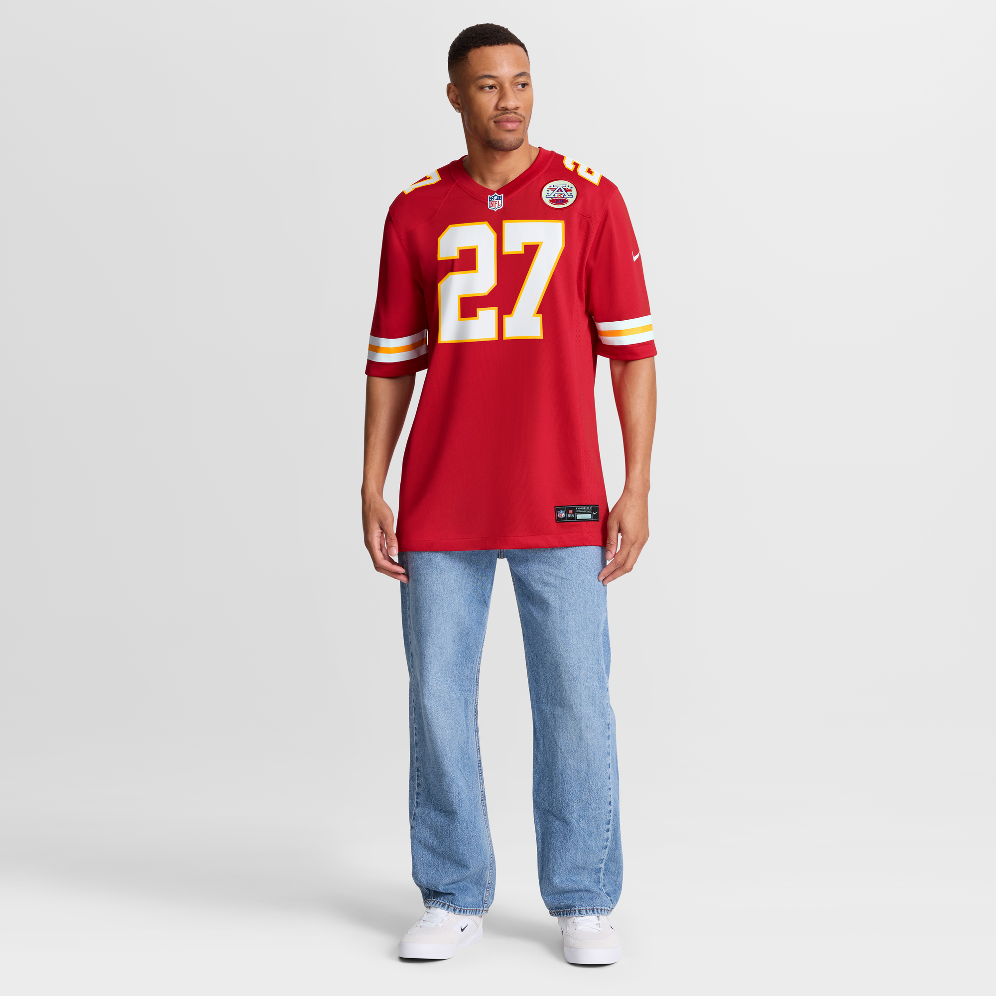 Chamarri Conner Kansas City Chiefs Game Jersey Red NFL Football Fan Wear Chamarri Conner
