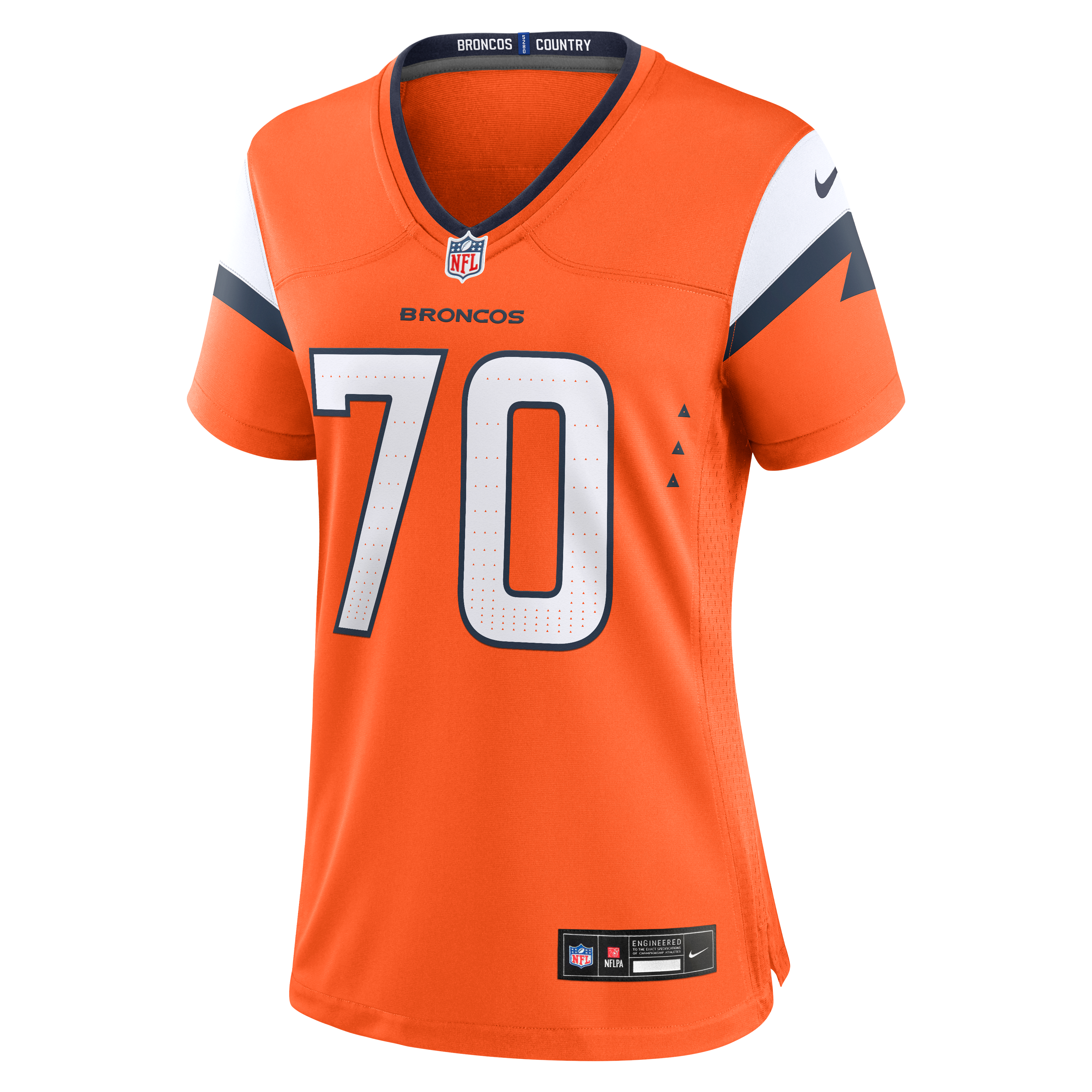 Marques Cox Denver Broncos Game Jersey Orange NFL Football Fan Wear Marques Cox