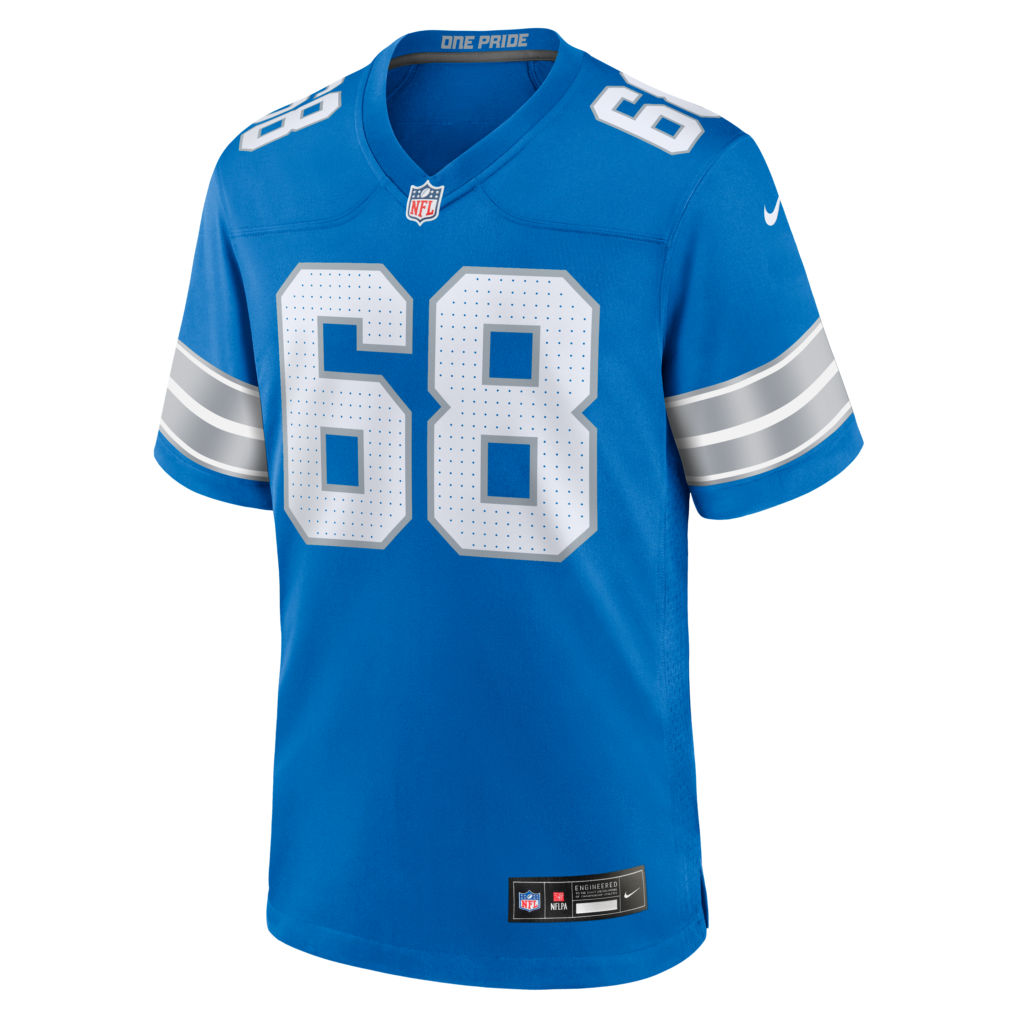 Taylor Decker Detroit Lions Game Jersey Blue NFL Football Fan Wear