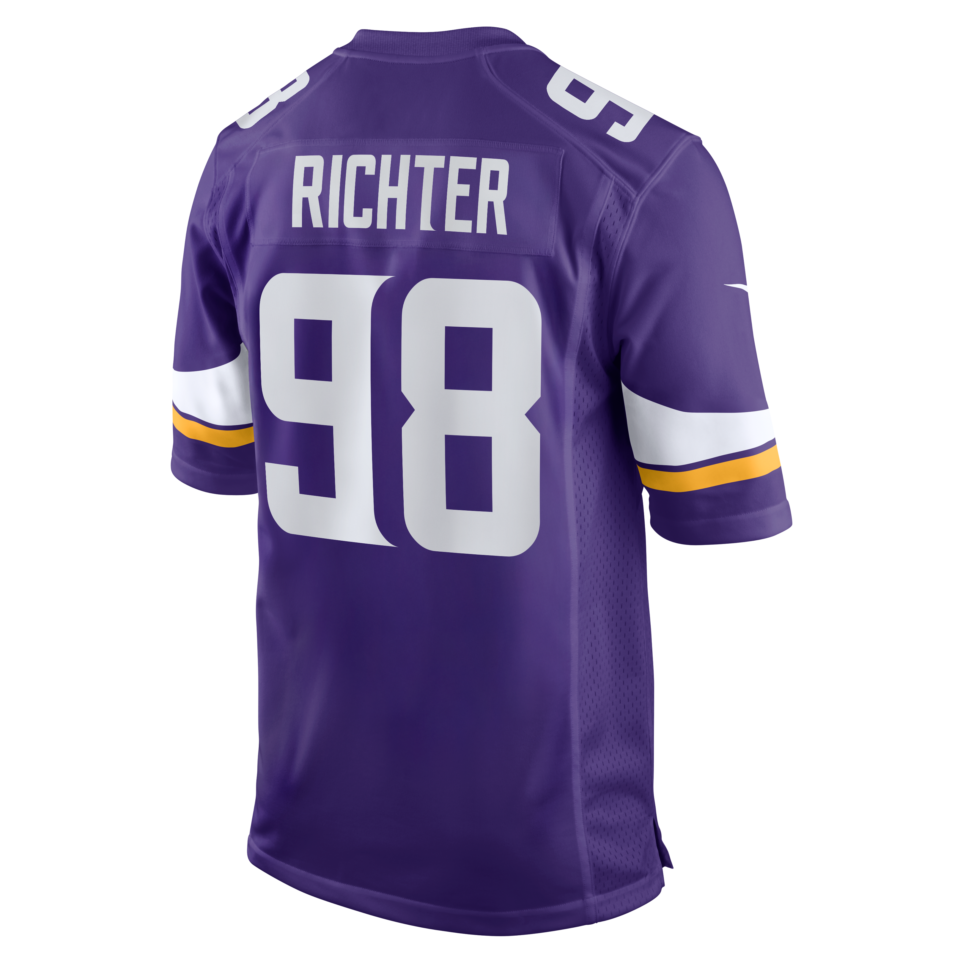 Bo Richter Minnesota Vikings Game Jersey Purple NFL Football Fan Wear Bo Richter