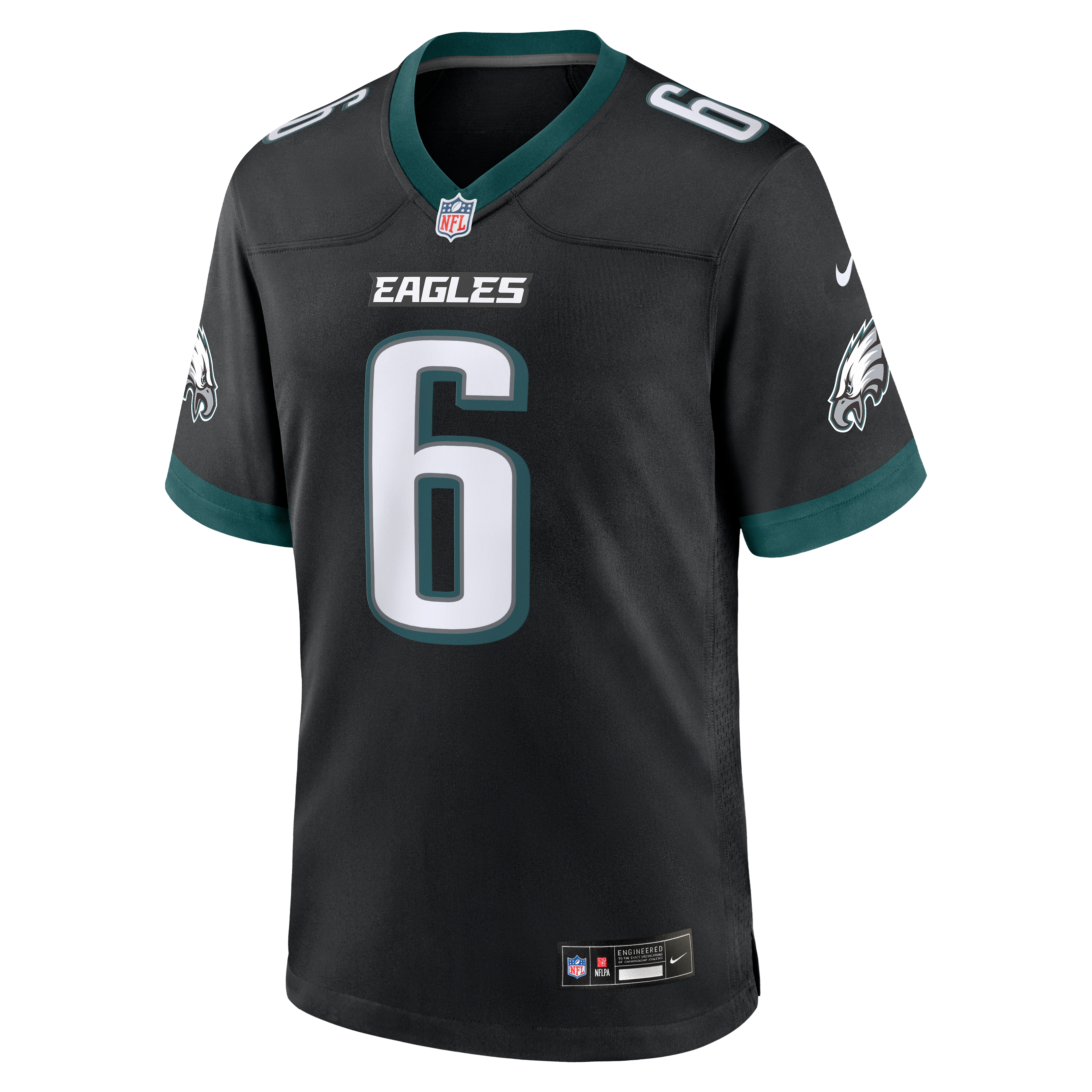 DeVonta Smith Philadelphia Eagles Game Jersey Black NFL Football Fan Wear DeVonta Smith