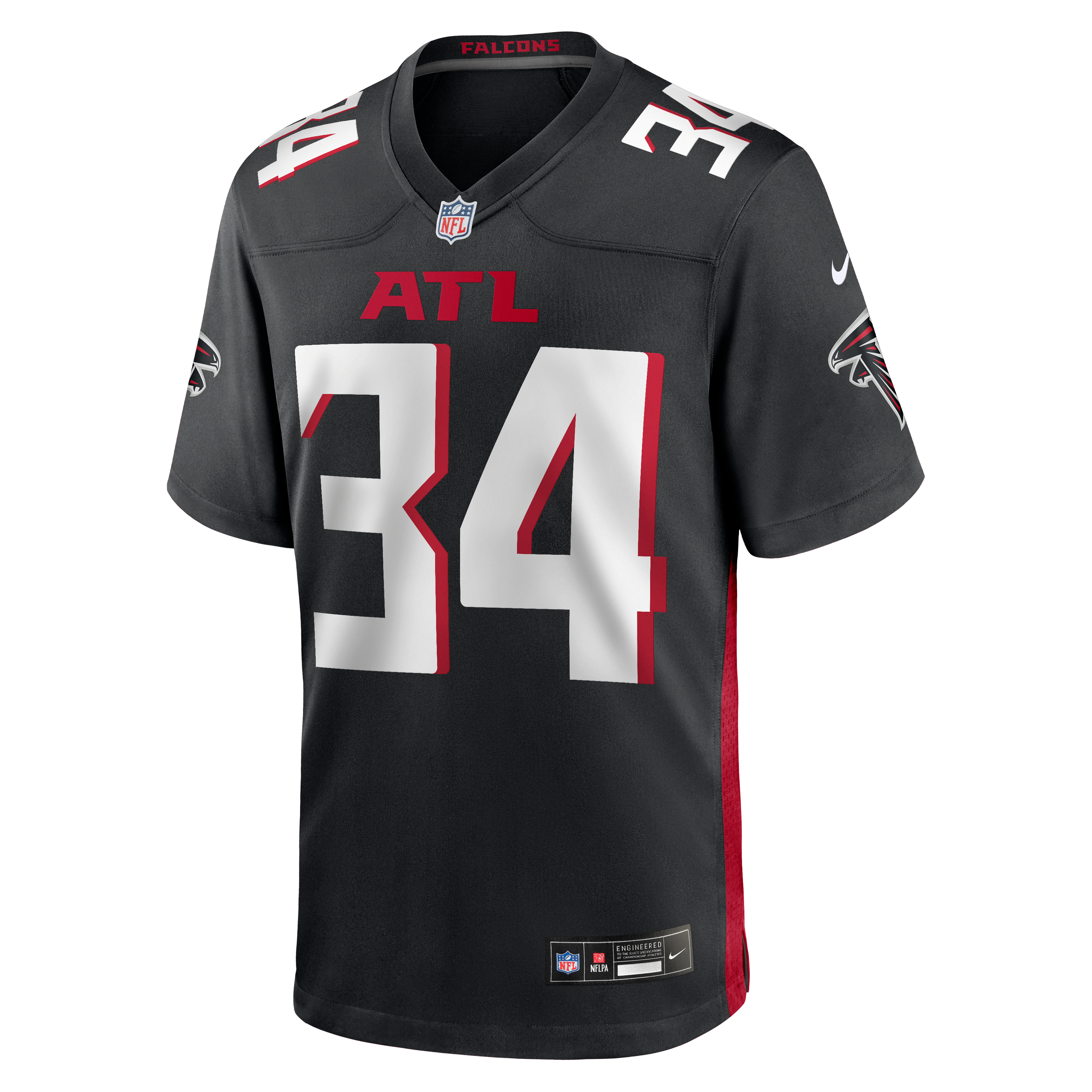 Ray Buchanan Retired Atlanta Falcons Player Jersey Black NFL Football Fan Wear Ray Buchanan Retired