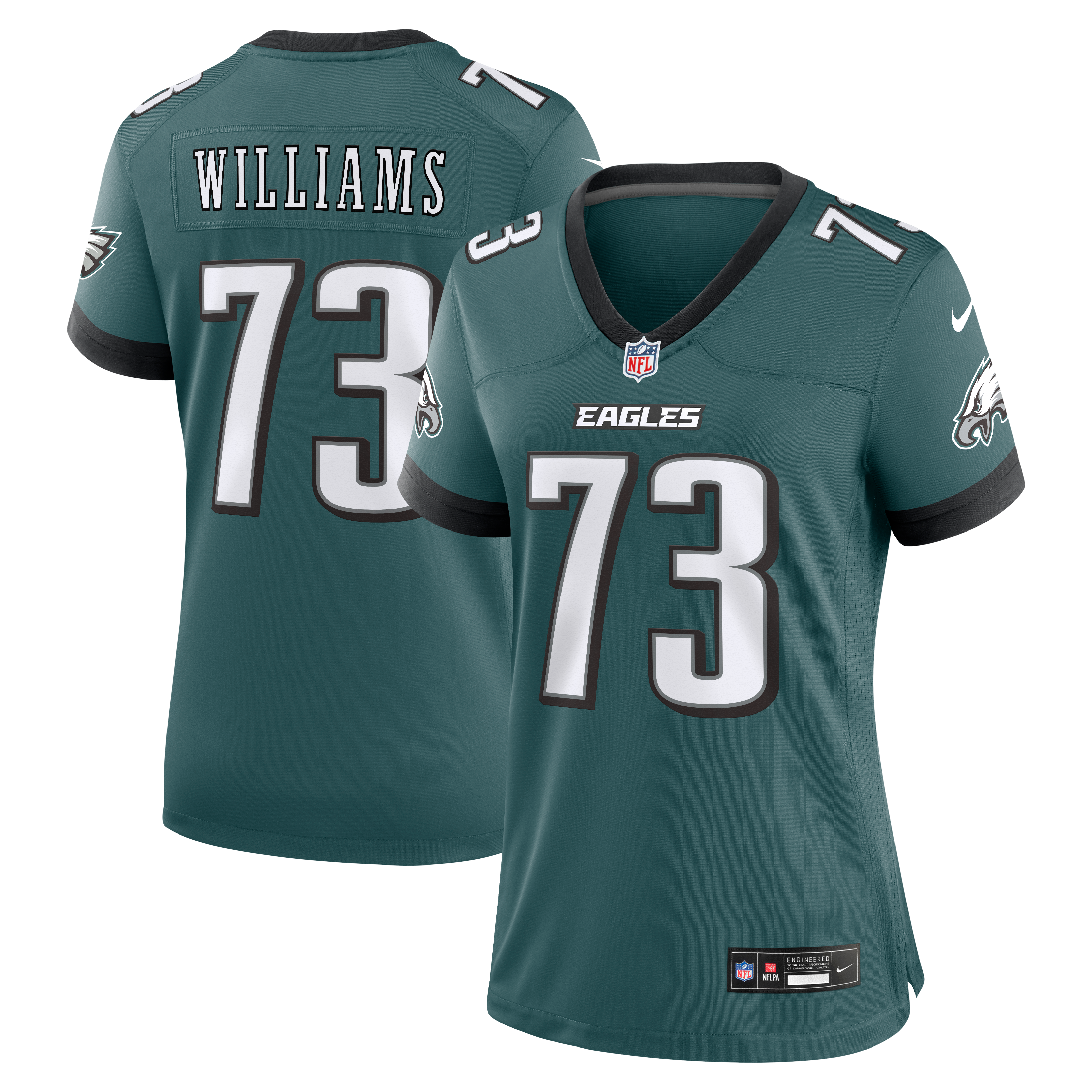 Cameron Williams Philadelphia Eagles Game Jersey Midnight NFL Football Fan Wear