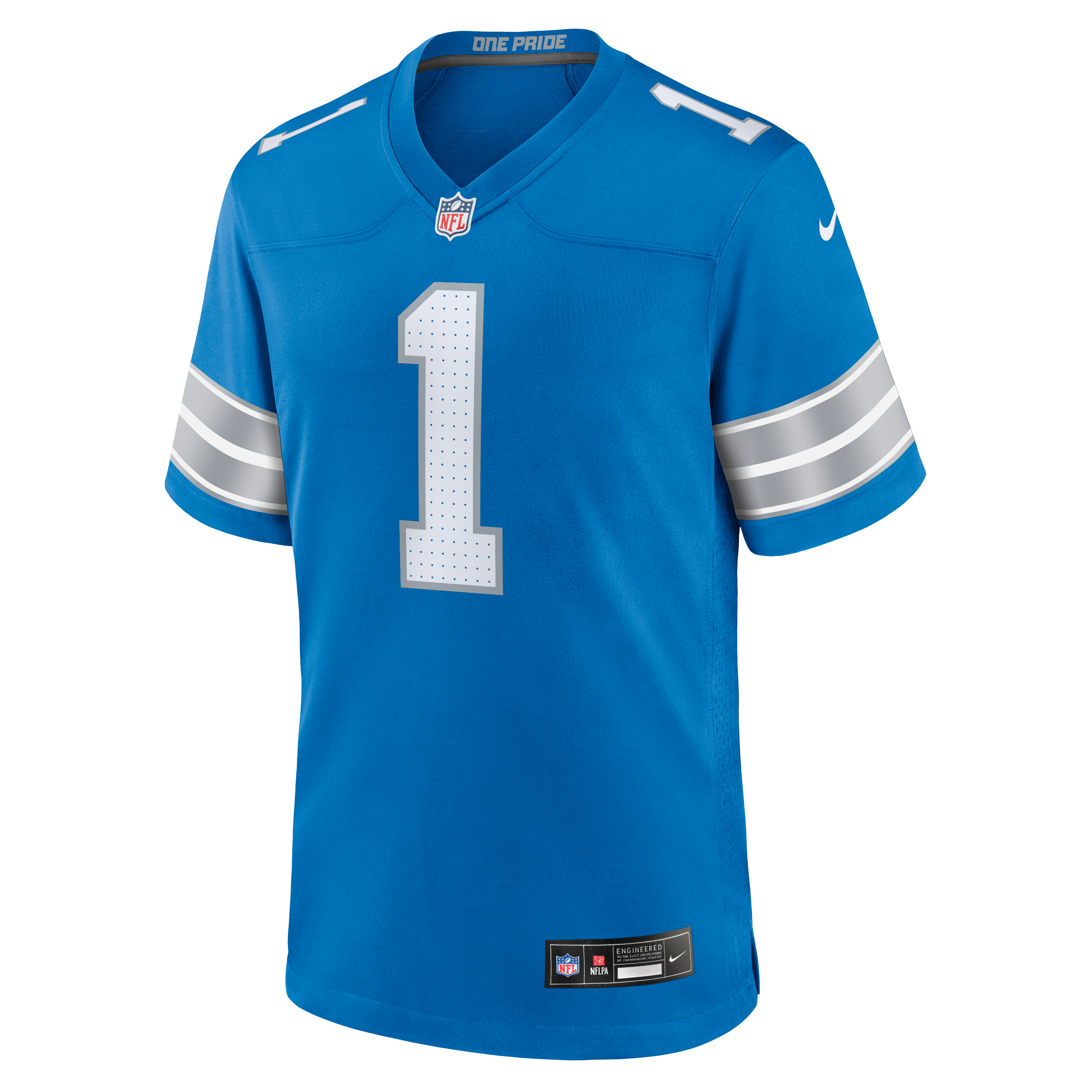 Blake Miller Detroit Lions Game Jersey Blue NFL Football Fan Wear