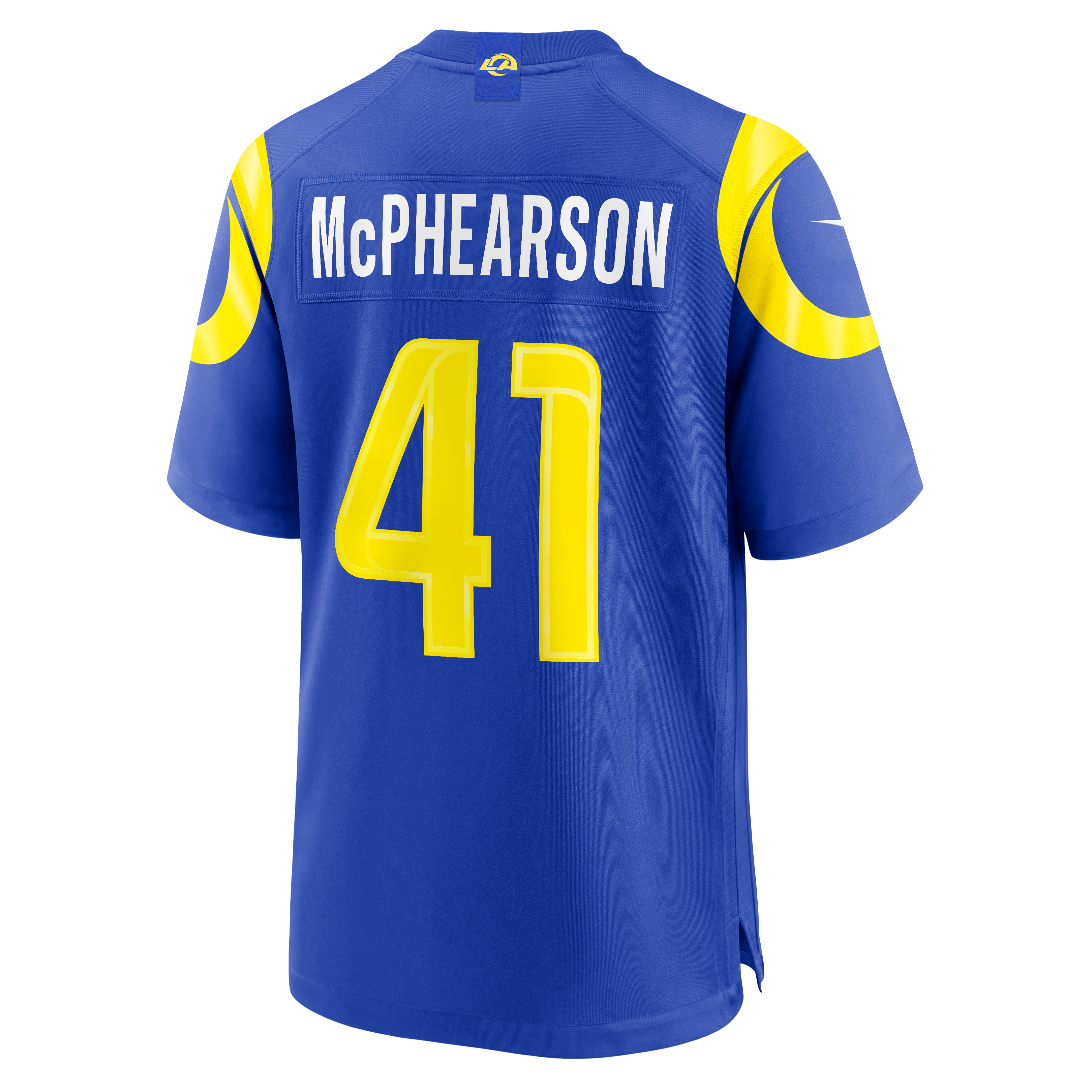 Zech McPhearson Los Angeles Rams Game Jersey Royal NFL Football Fan Wear Zech McPhearson