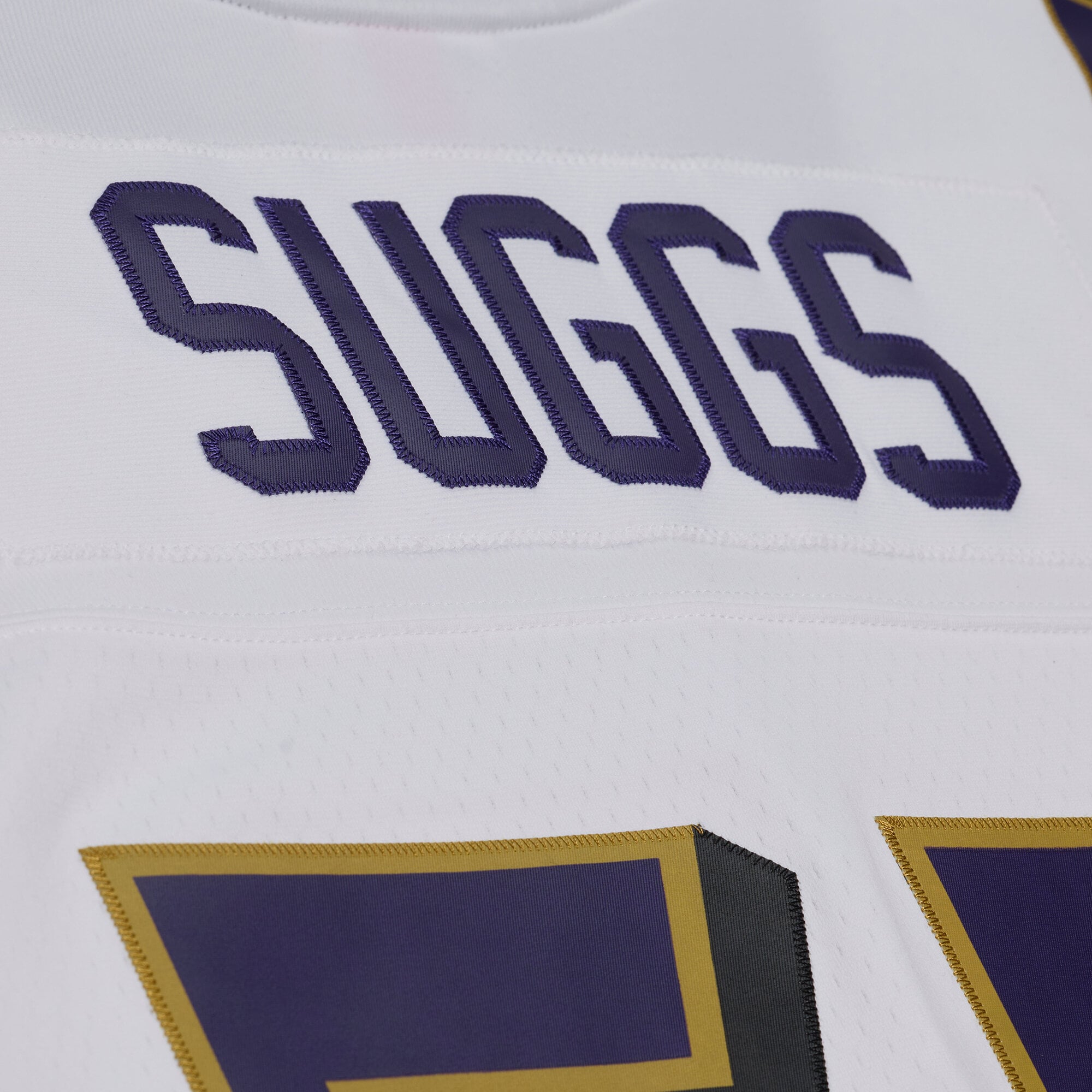 Terrell Suggs Mitchell Baltimore Ravens Player Jersey White NFL Football Fan Wear