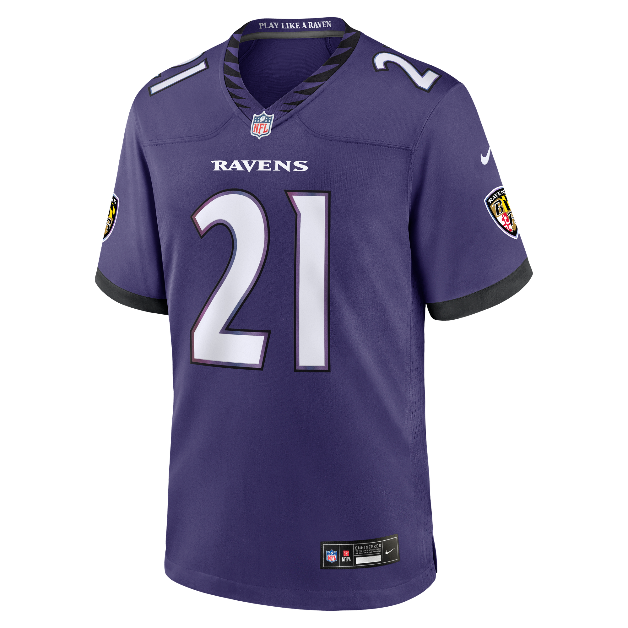 Jaylinn Hawkins Baltimore Ravens Game Jersey Purple NFL Football Fan Wear