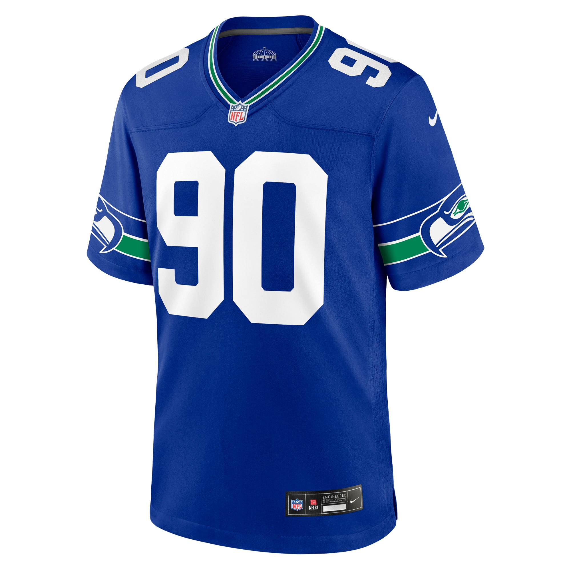 Jarran Reed Seattle Seahawks Game Jersey Royal NFL Football Fan Wear