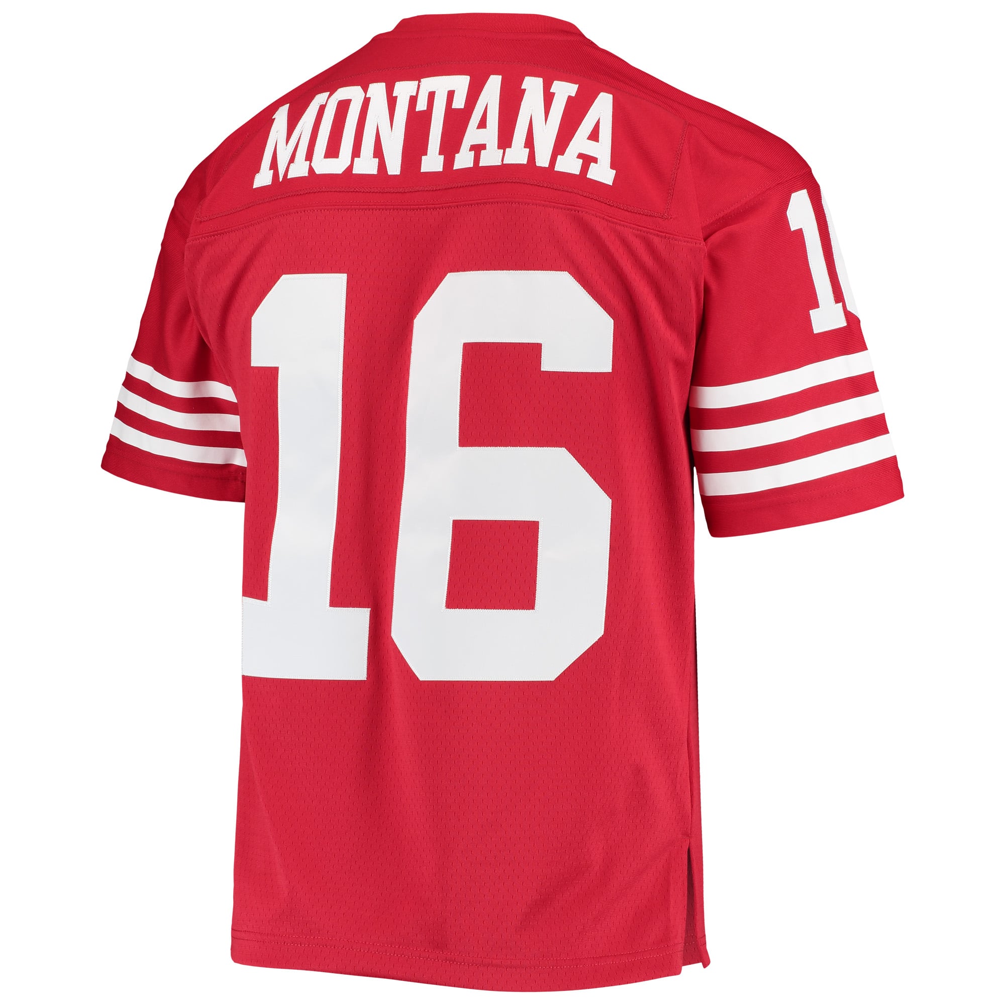 Retired Joe Montana San Francisco 49ers Player Jersey Scarlet NFL Football Fan Wear
