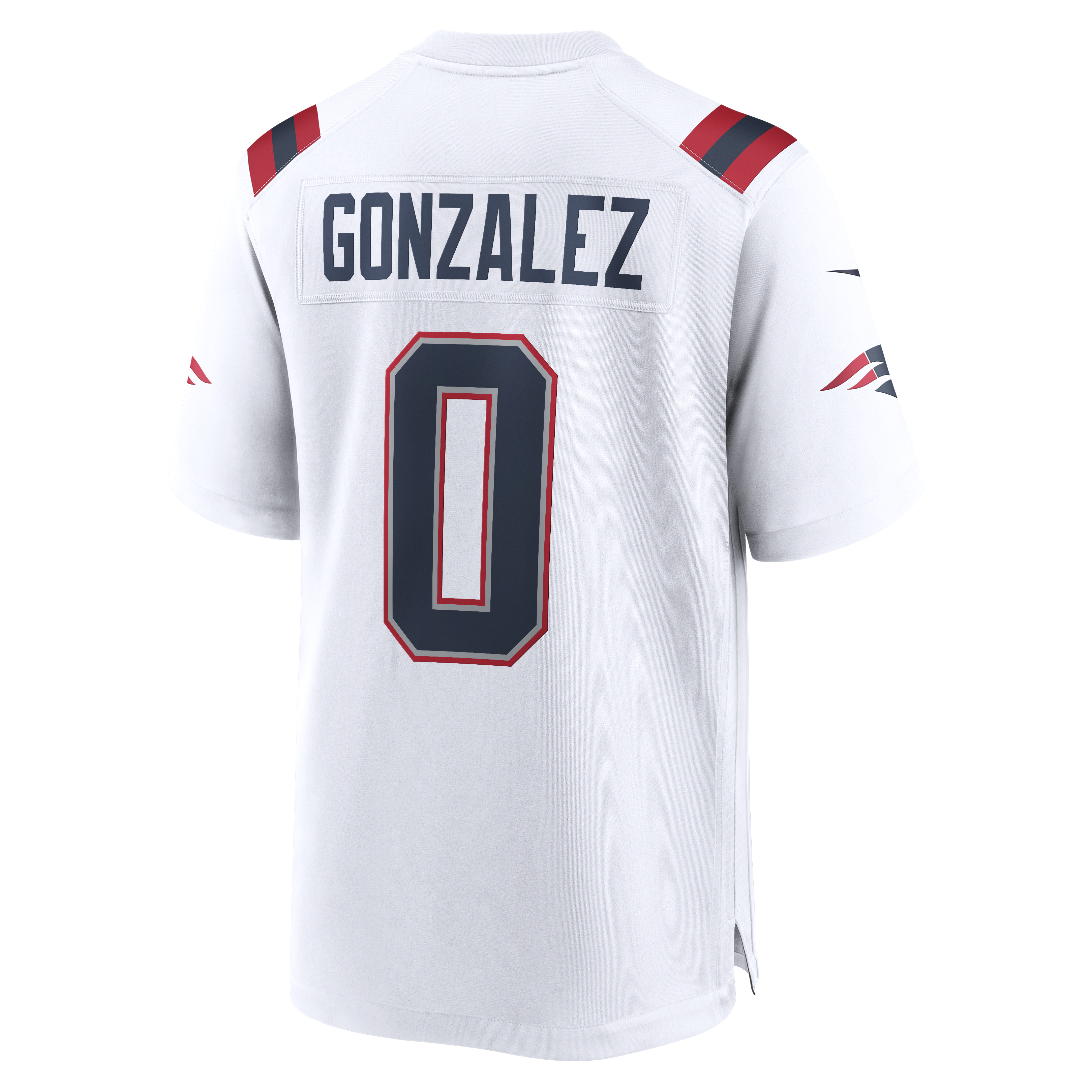 Christian Gonzalez New England Patriots Game Jersey White NFL Football Fan Wear