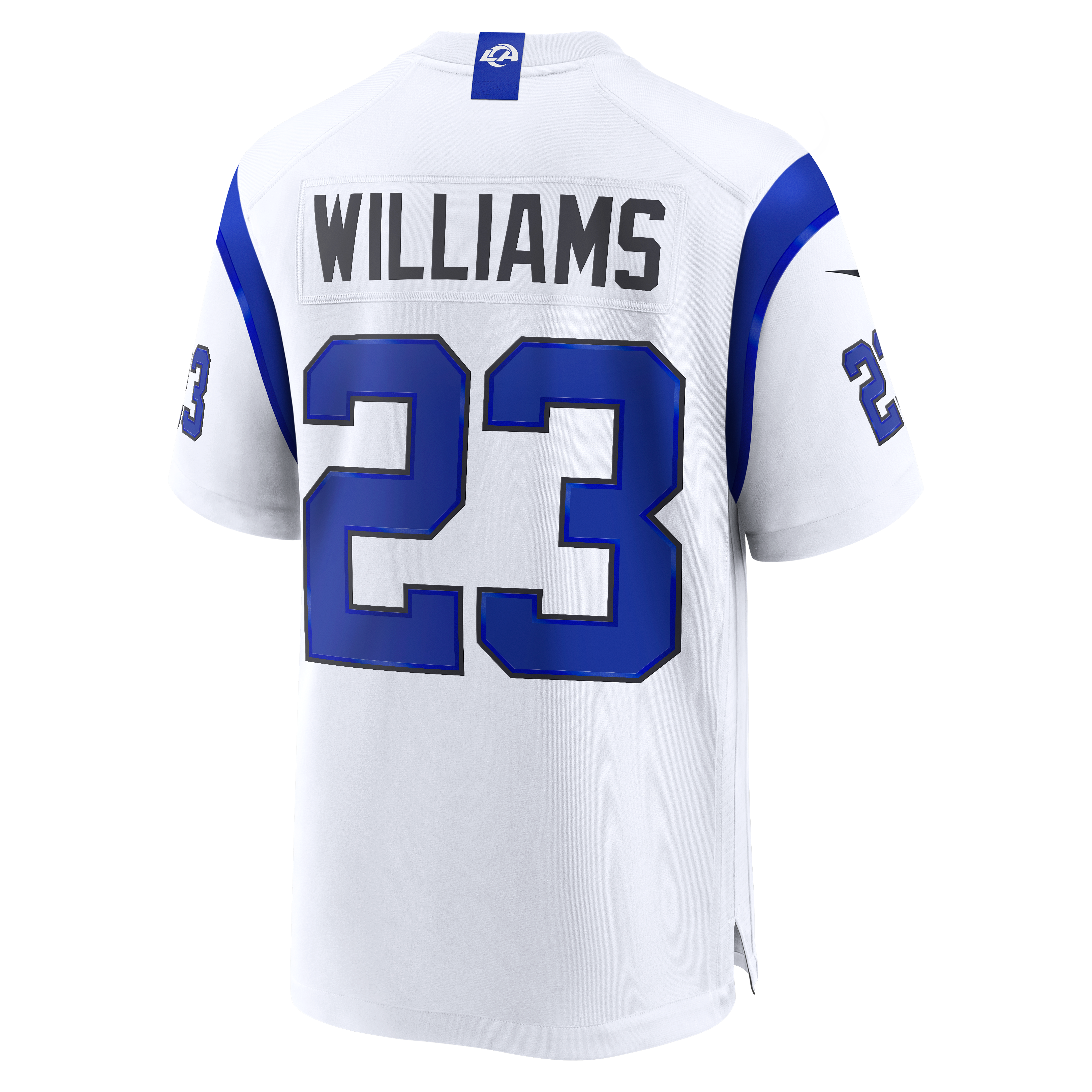Kyren Williams Fearsome Los Angeles Rams Game Jersey White NFL Football Fan Wear Kyren Williams Fearsome