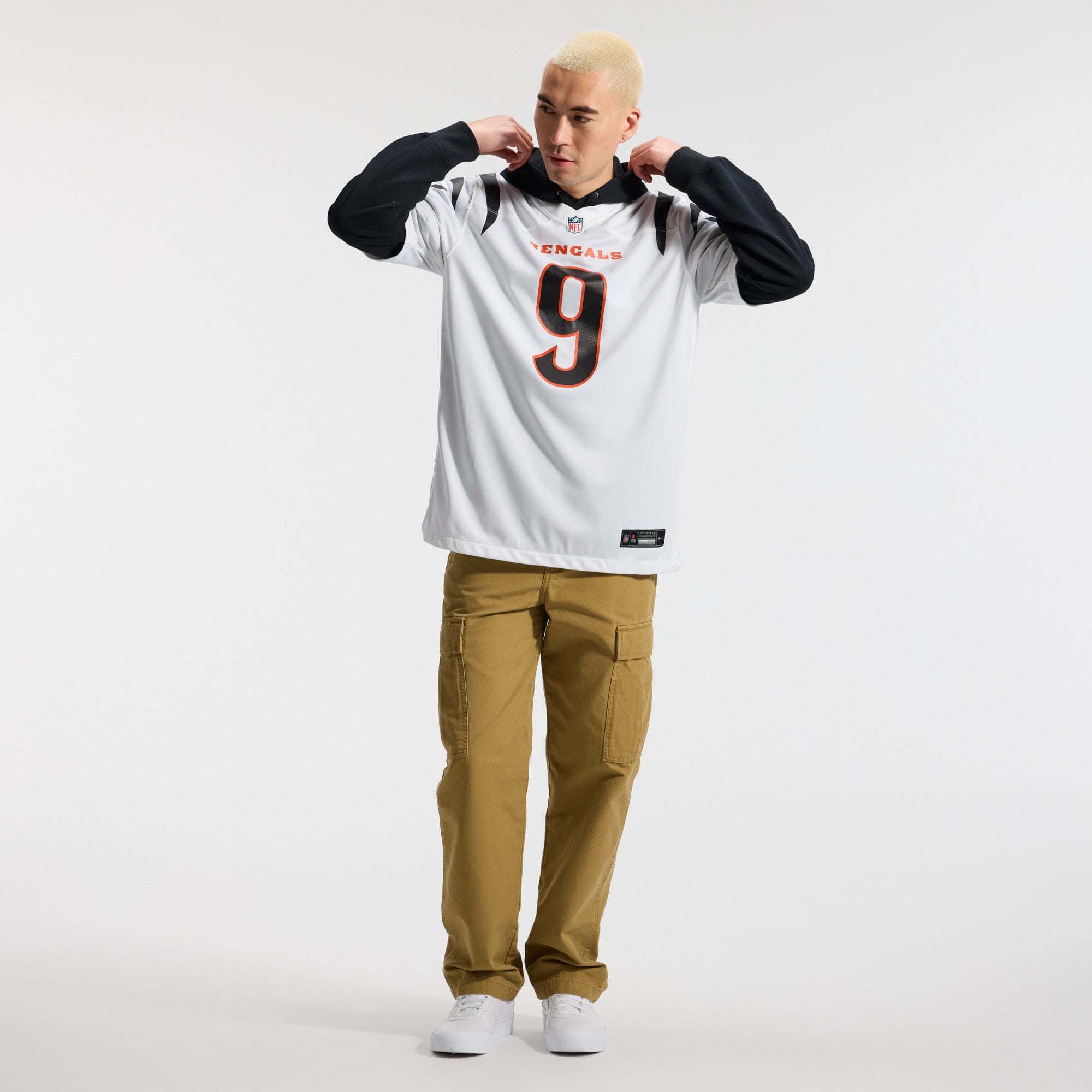 Joe Burrow Cincinnati Bengals Game Jersey White NFL Football Fan Wear
