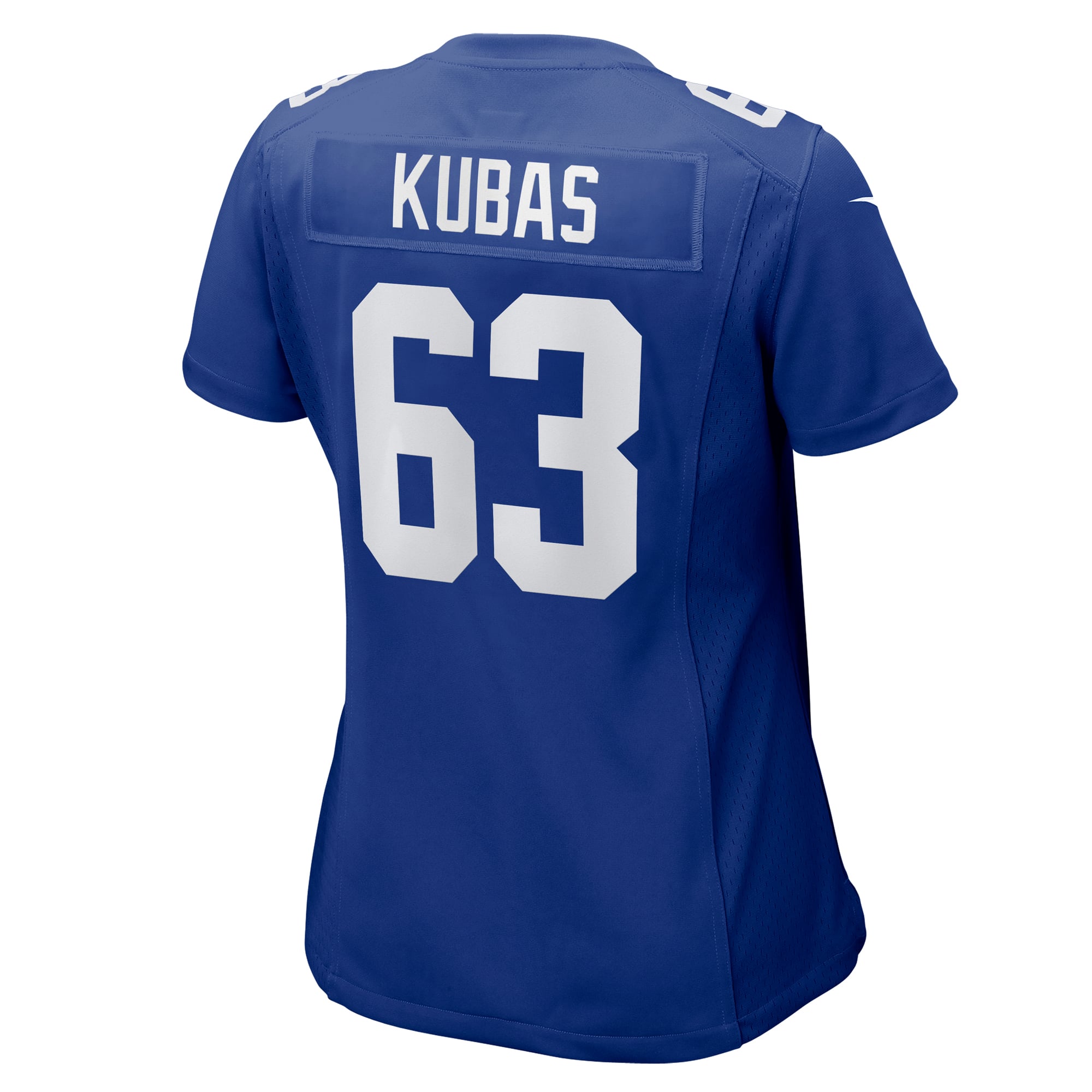 Jake Kubas New York Giants Game Jersey Royal NFL Football Fan Wear
