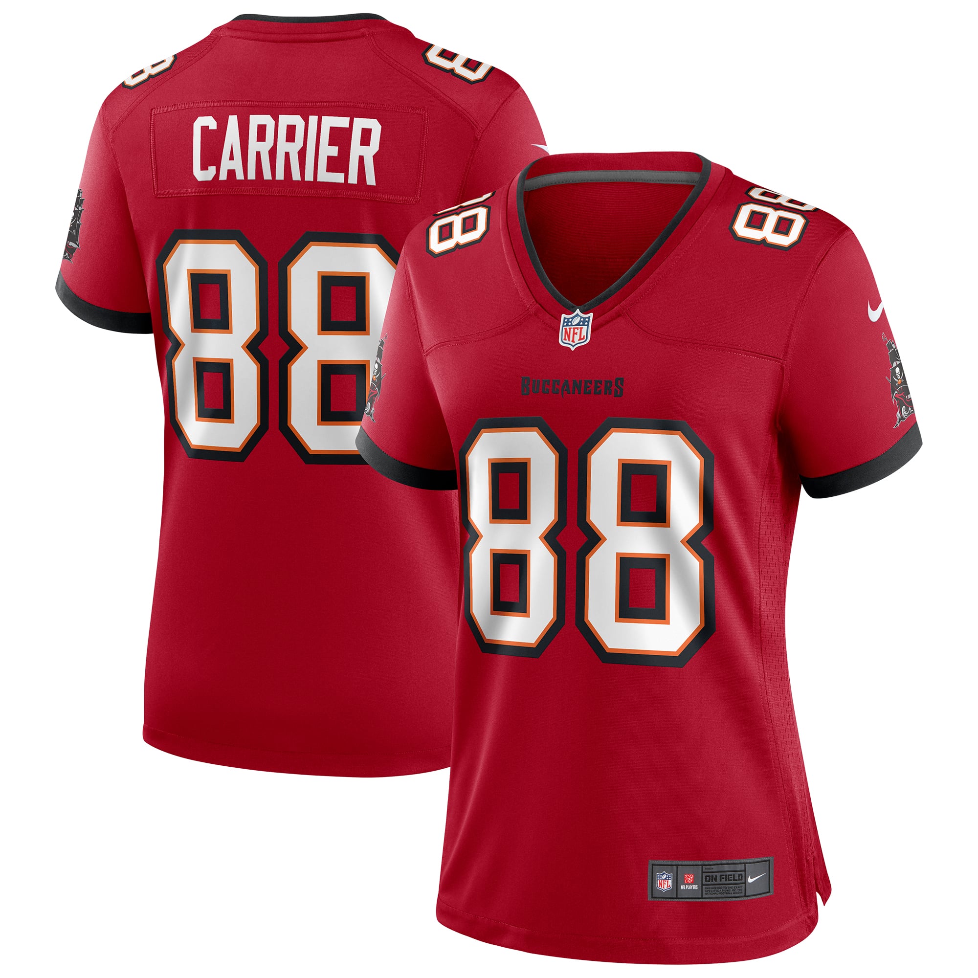 Mark Carrier Retired Tampa Bay Buccaneers Player Jersey Red NFL Football Fan Wear
