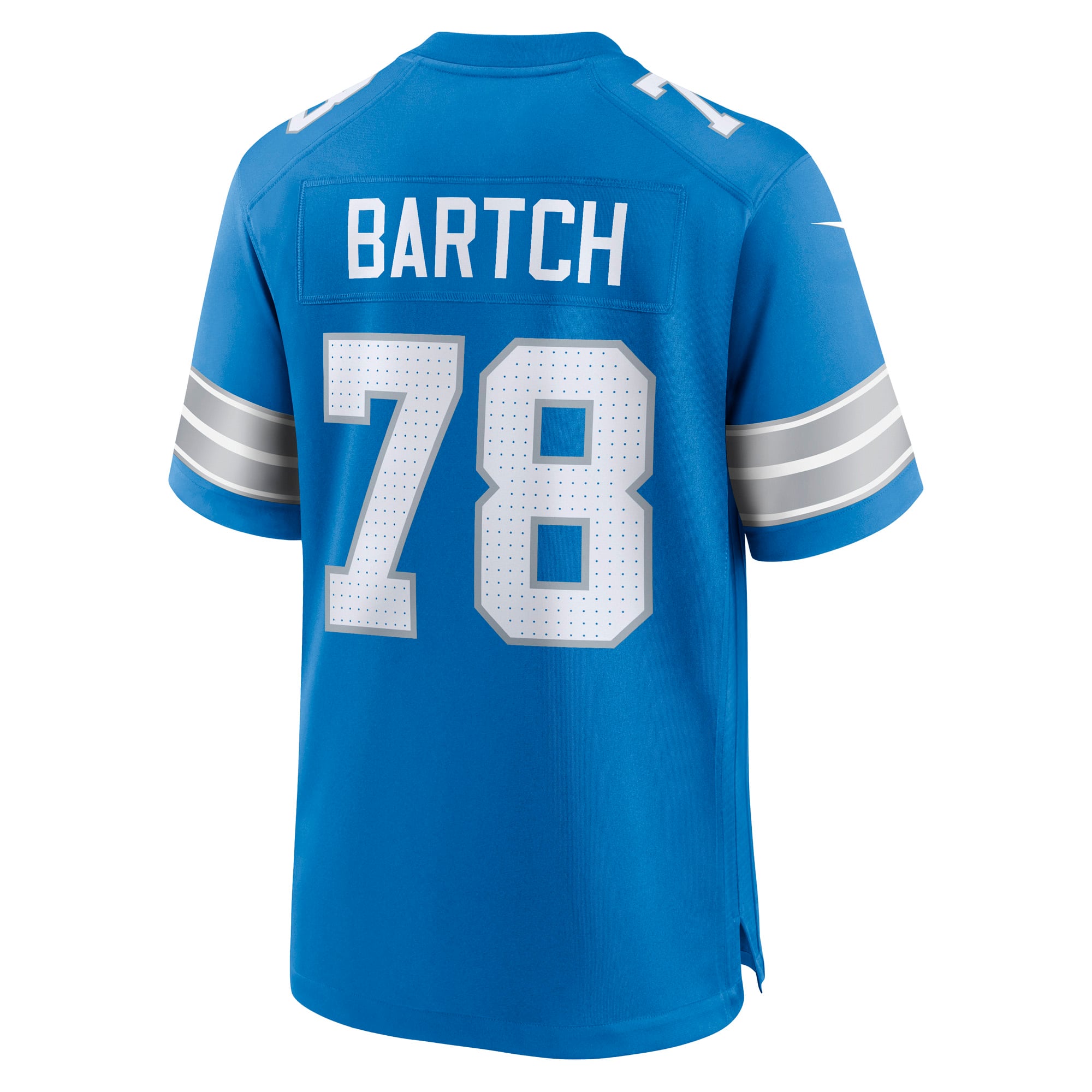Ben Bartch Detroit Lions Game Jersey Blue NFL Football Fan Wear
