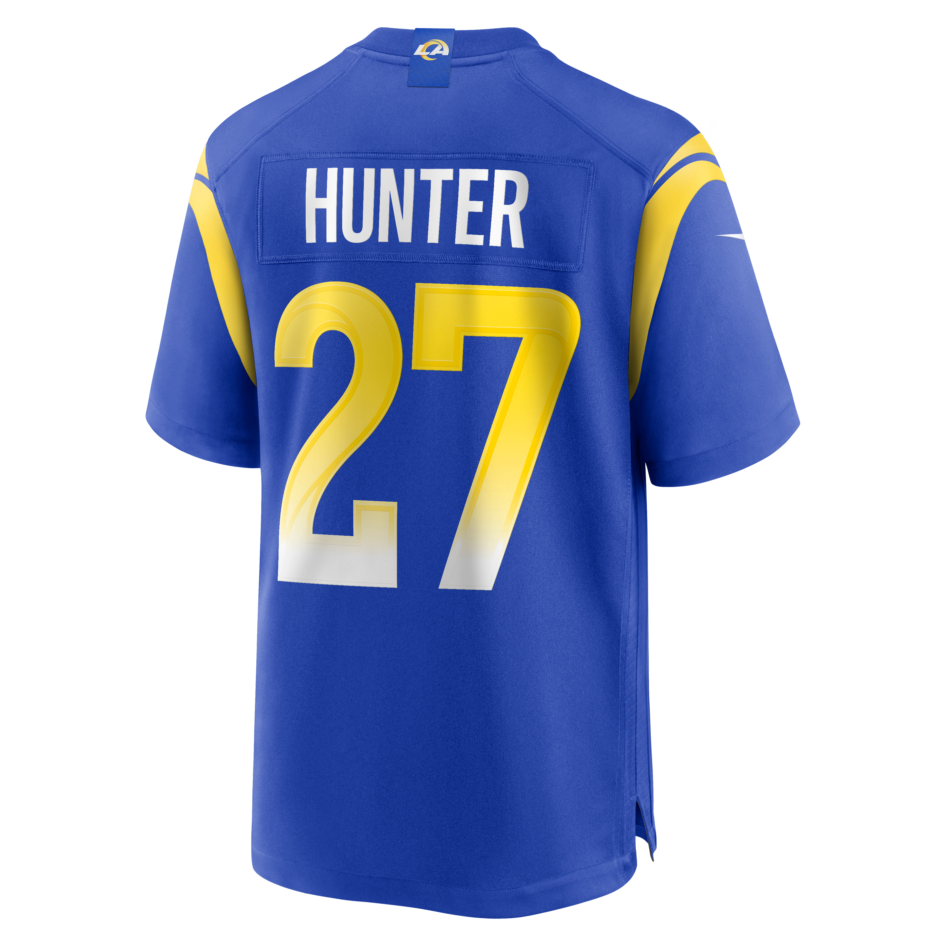 Jarquez Hunter Los Angeles Rams Game Jersey Royal NFL Football Fan Wear