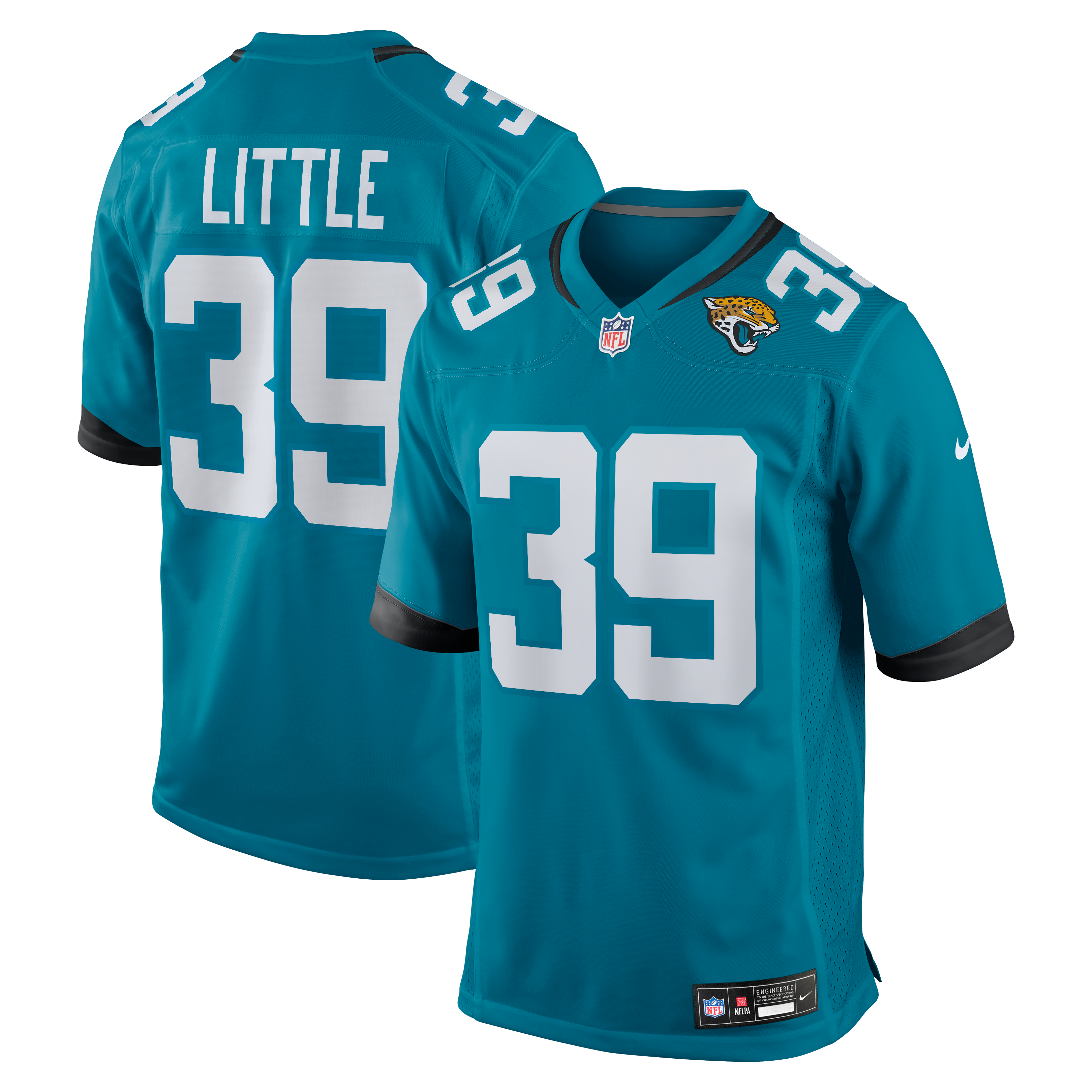 Cam Little Jacksonville Jaguars Game Jersey Teal NFL Football Fan Wear