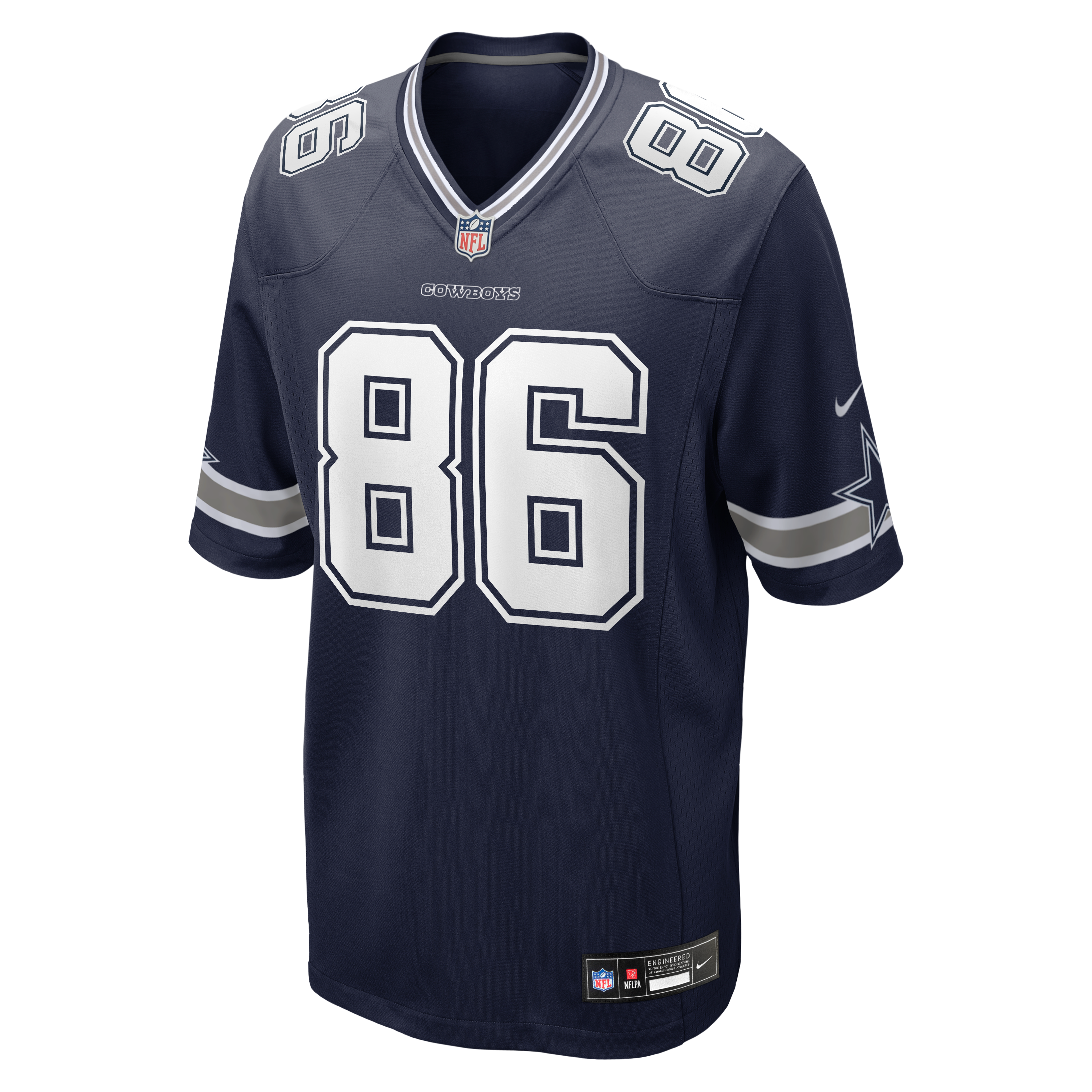 Luke Schoonmaker Dallas Cowboys Game Jersey Navy NFL Football Fan Wear Luke Schoonmaker