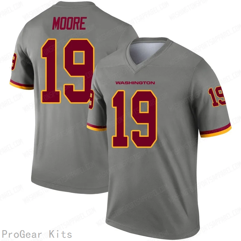 Chris Moore Inverted Washington Commanders Legend Jersey No.19 Gray NFL Football Fan Wear