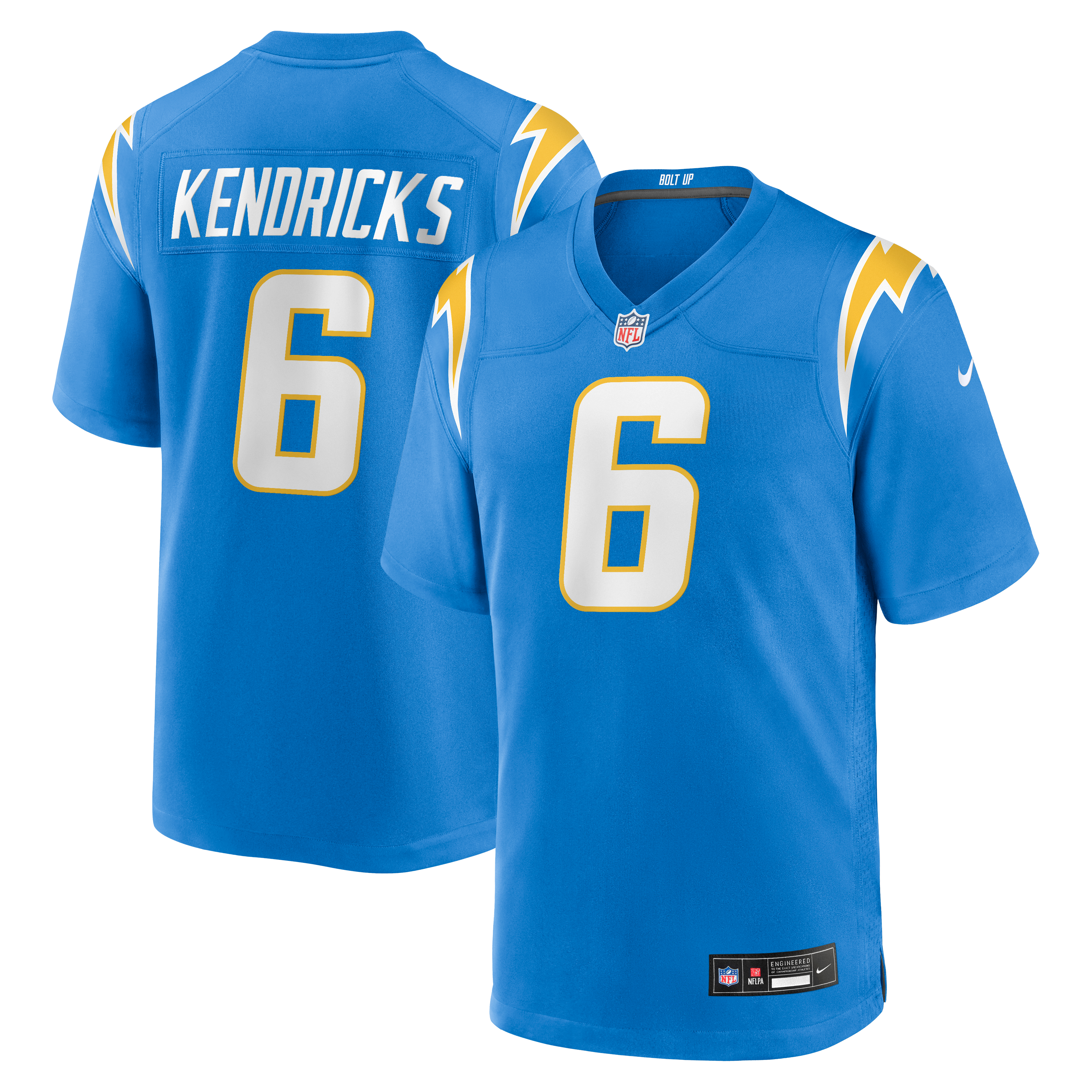 Eric Kendricks Los Angeles Chargers Player Jersey Powder Blue NFL Football Fan Wear