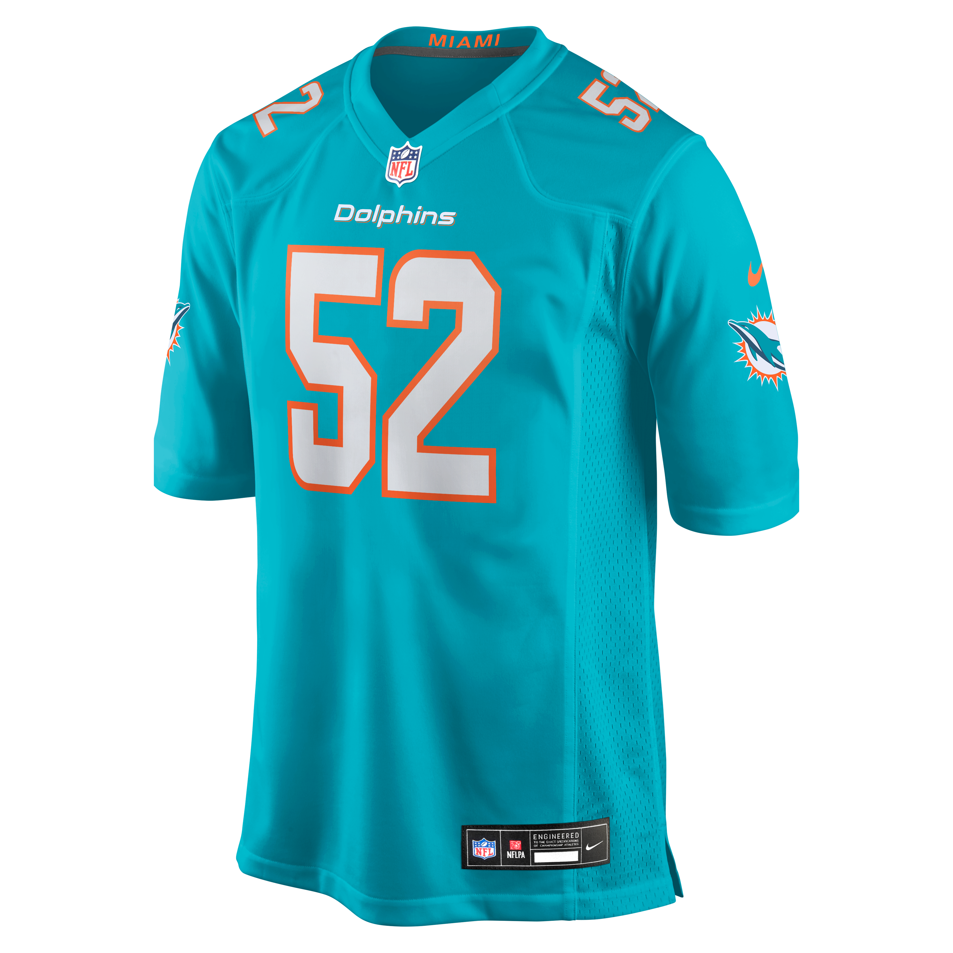 Patrick Paul Miami Dolphins Game Jersey Aqua NFL Football Fan Wear