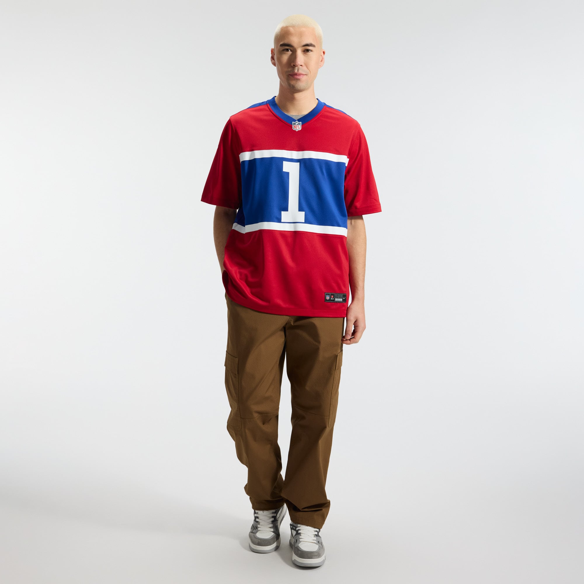 Malik Nabers Century New York Giants Game Jersey Red NFL Football Fan Wear