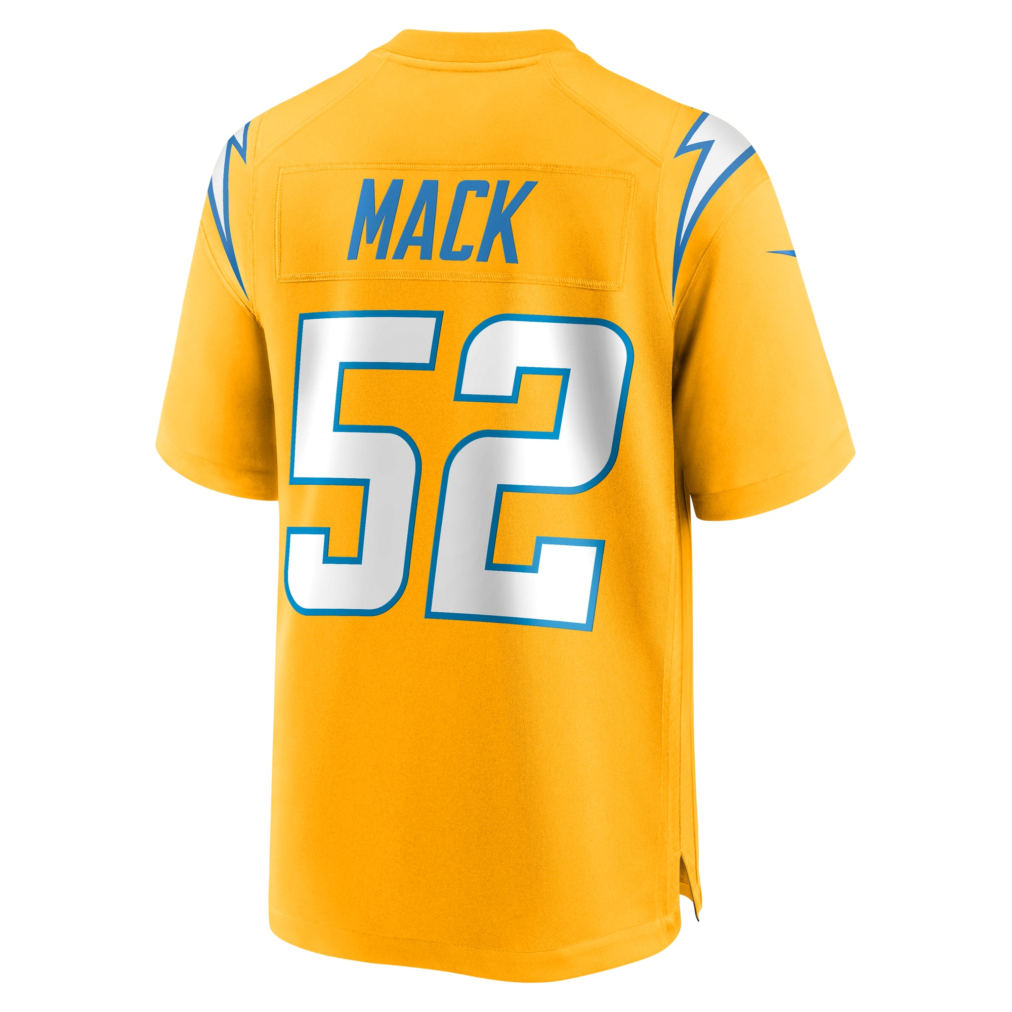 Khalil Mack Charger Los Angeles Chargers Player Jersey Gold NFL Football Fan Wear