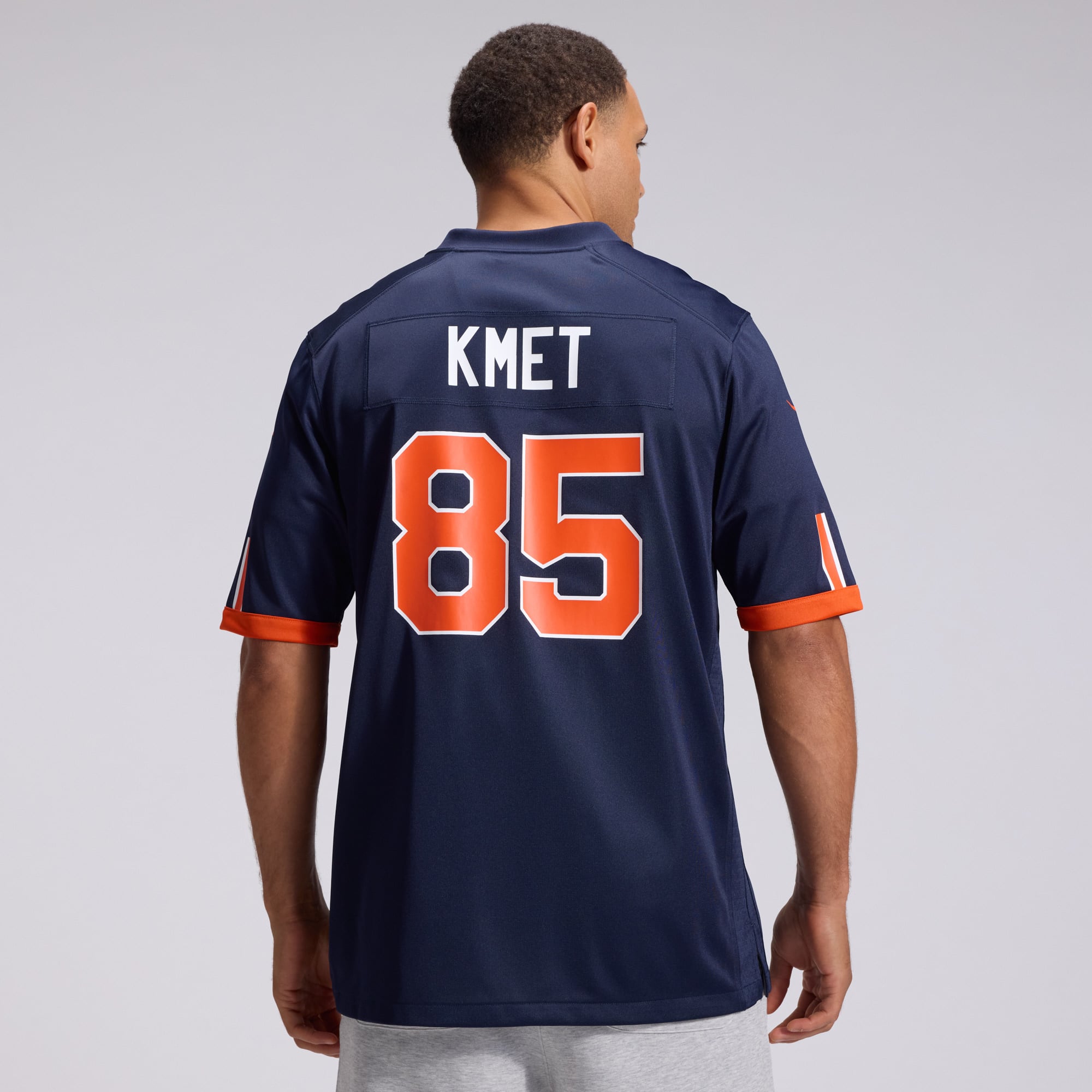 Cole Kmet Chicago Bears Game Jersey Navy NFL Football Fan Wear Cole Kmet