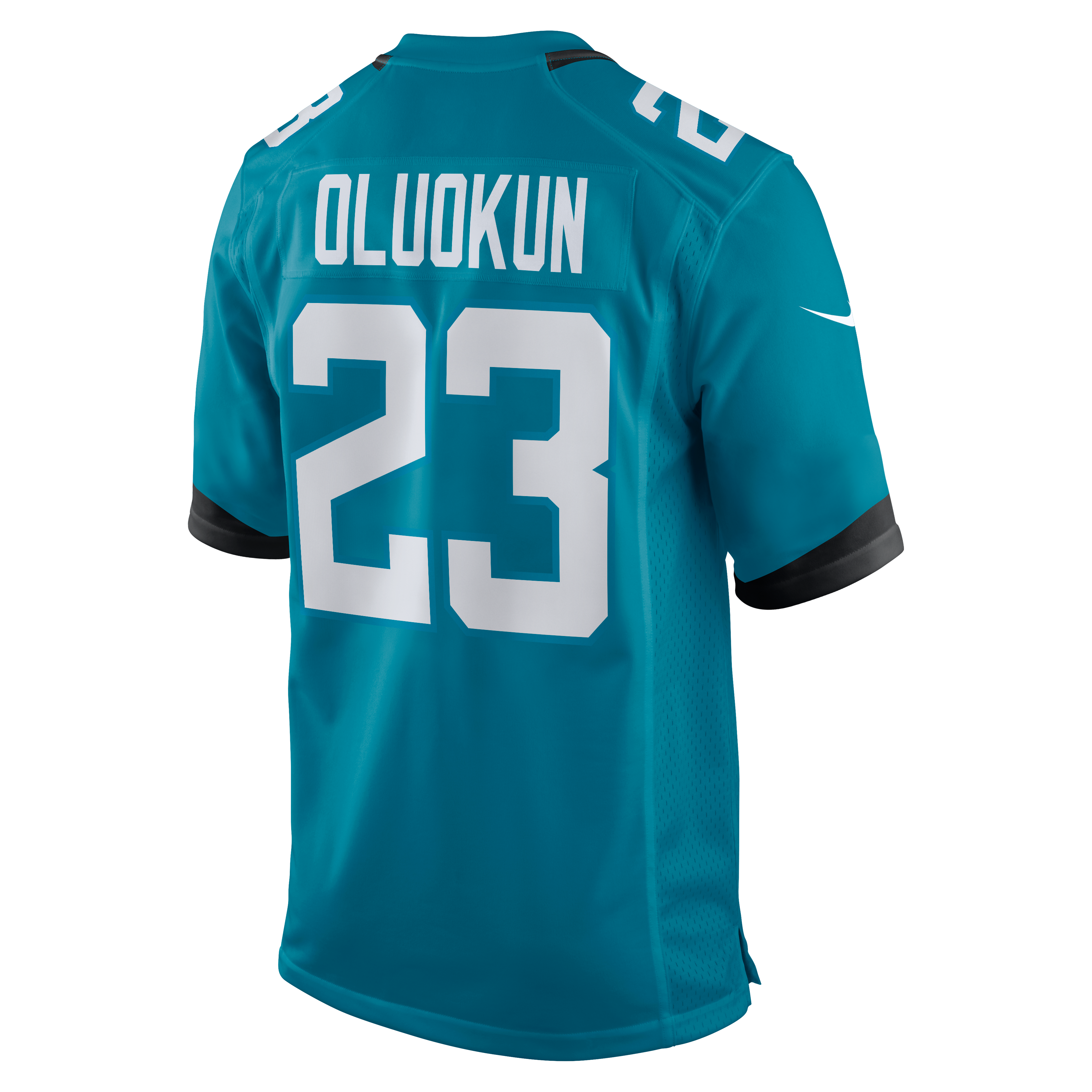 Foyesade Oluokun Jacksonville Jaguars Player Jersey Teal NFL Football Fan Wear Foyesade Oluokun