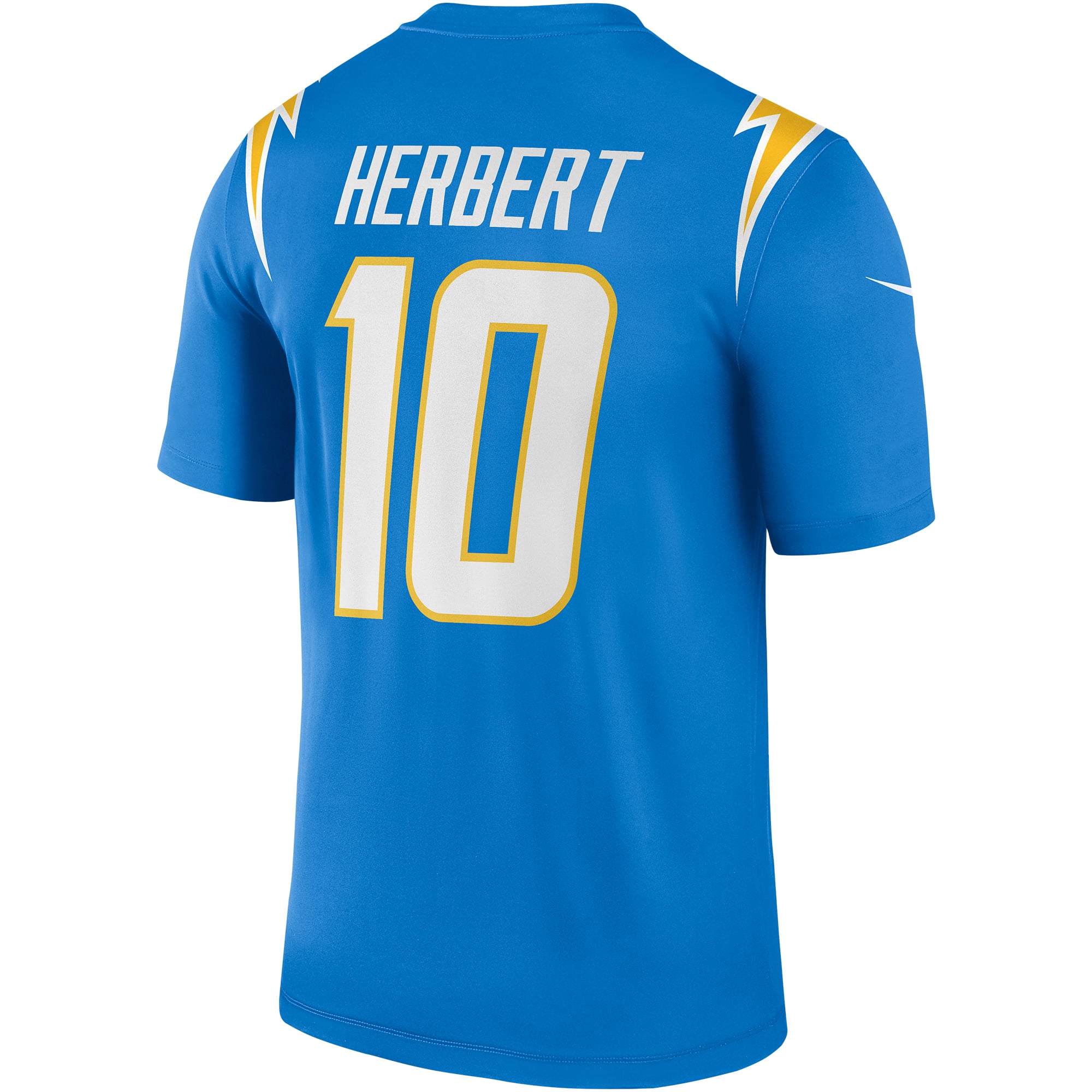 Justin Herbert Performance Los Angeles Chargers Player Jersey Powder Blue NFL Football Fan Wear Justin Herbert Performance