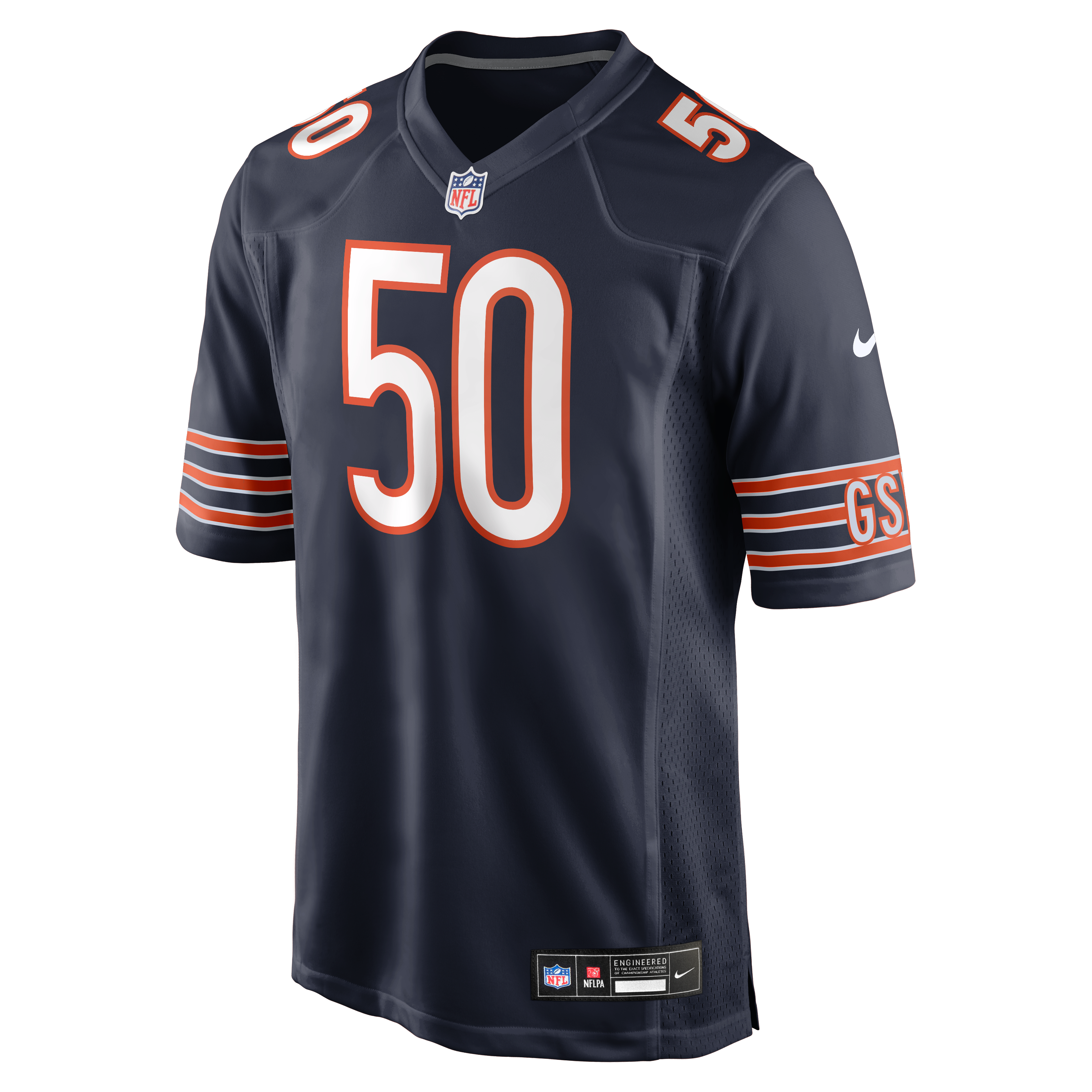 Grady Jarrett Chicago Bears Game Jersey Navy NFL Football Fan Wear Grady Jarrett