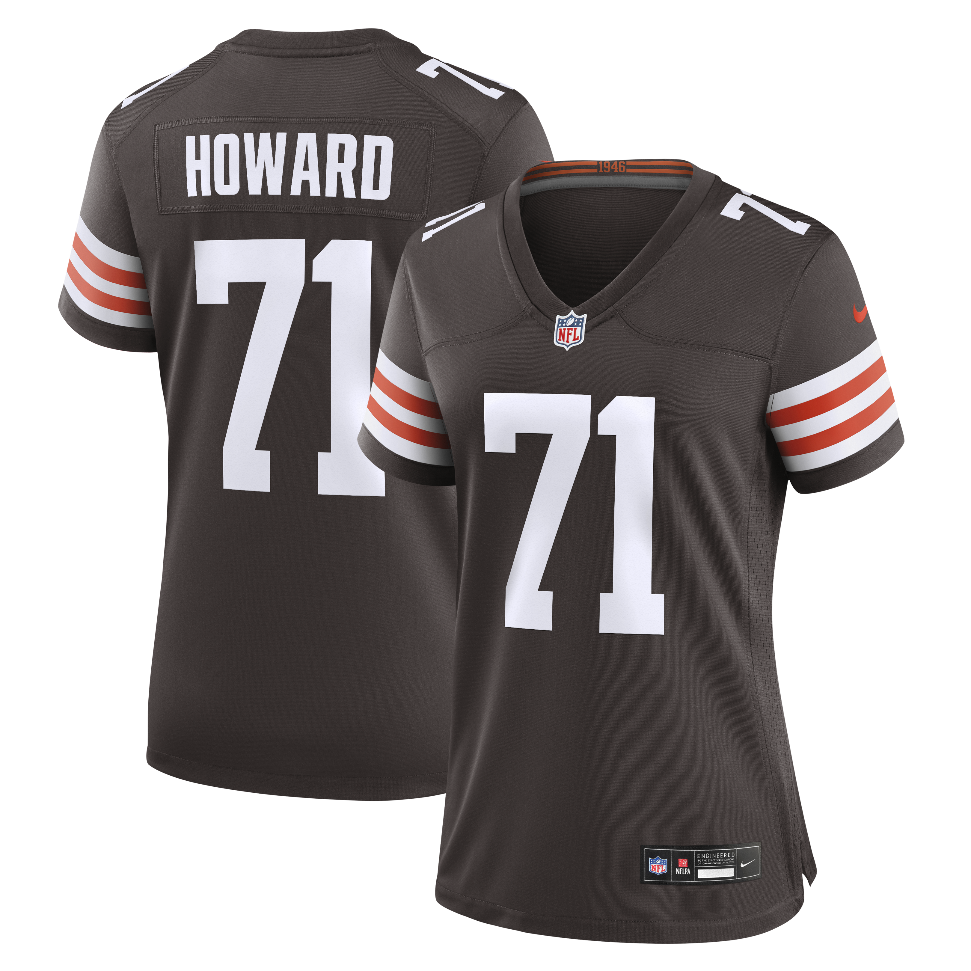 Tytus Howard Cleveland Browns Game Jersey Brown NFL Football Fan Wear