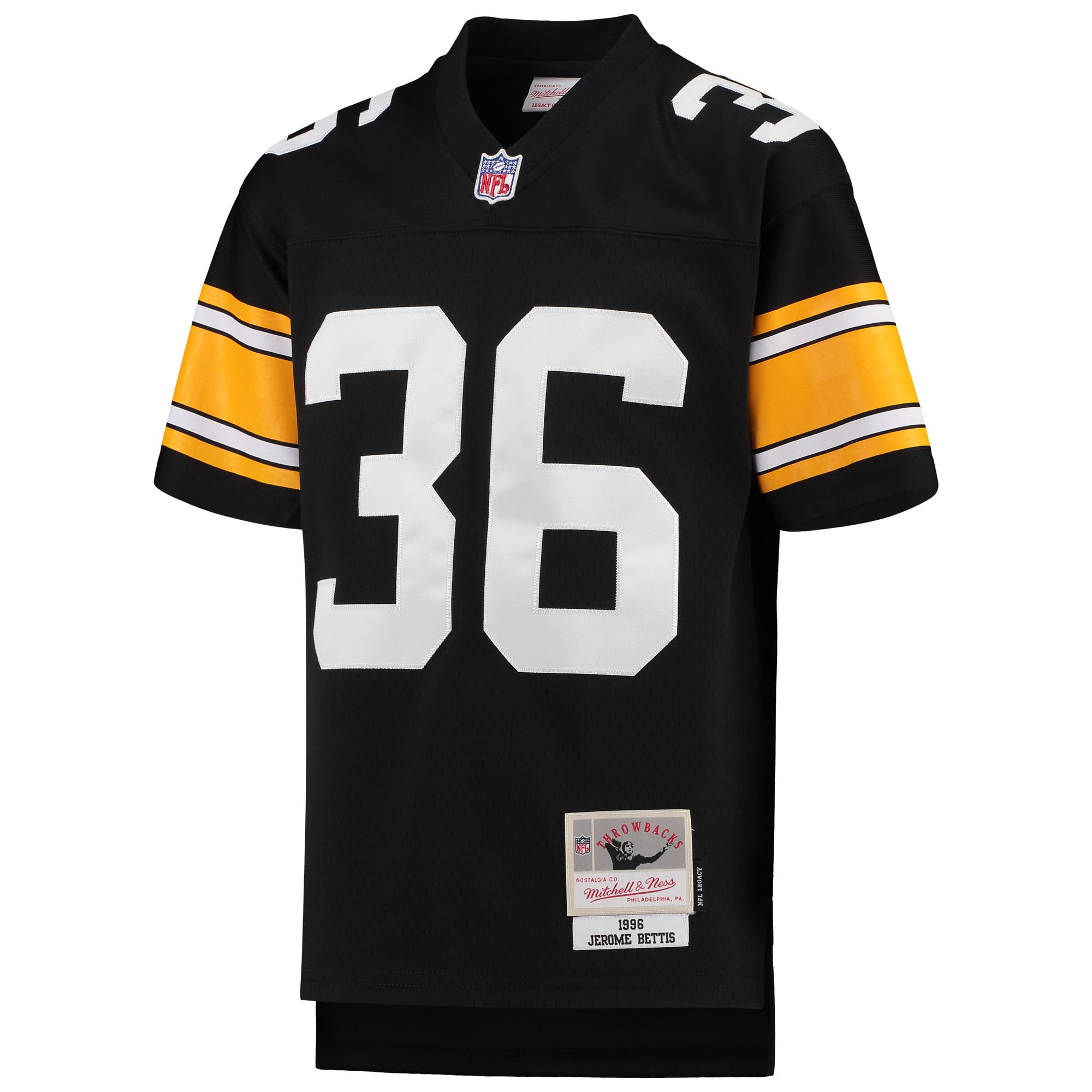 Jerome Bettis Pittsburgh Steelers Replica Jersey Black NFL Football Fan Wear Jerome Bettis