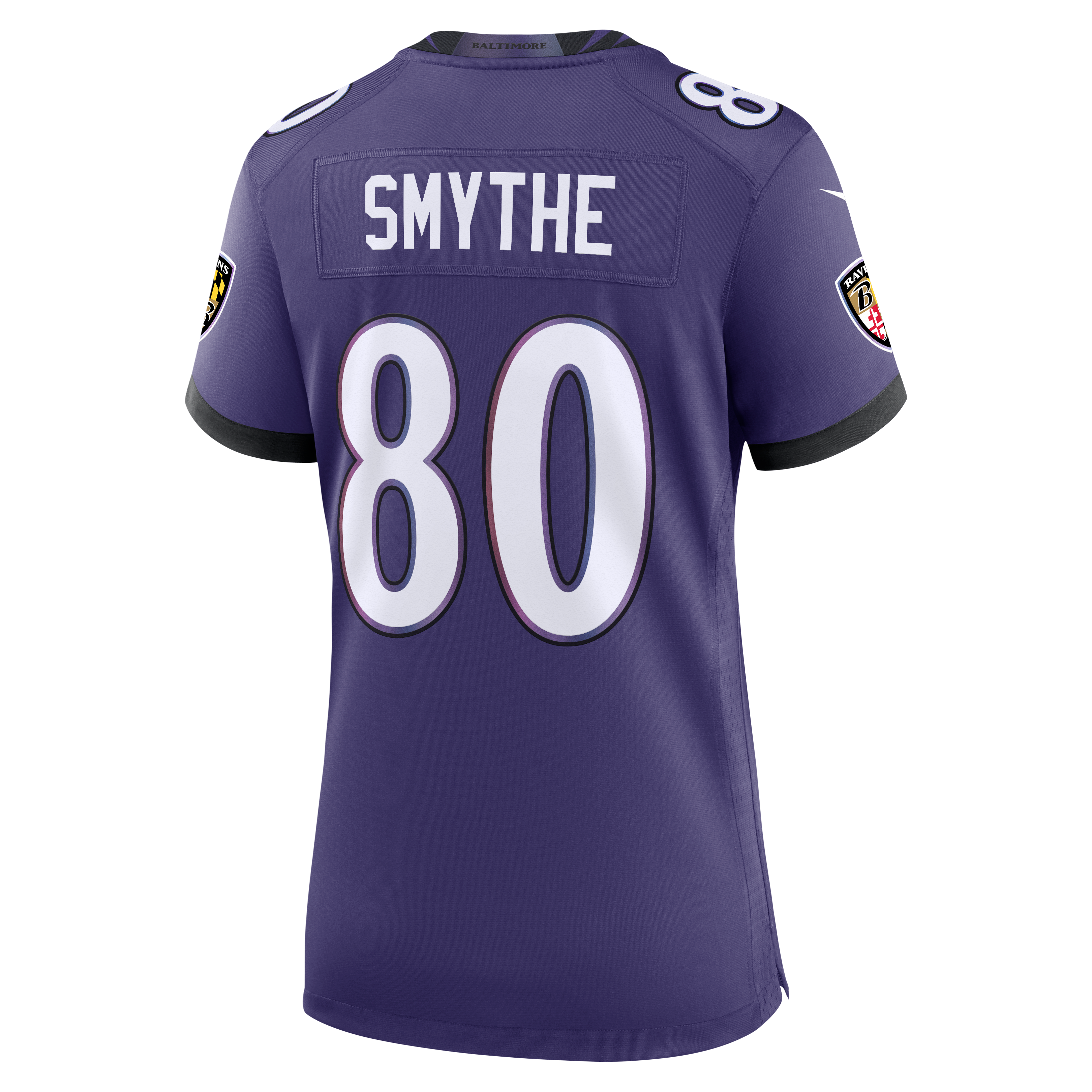 Durham Smythe Baltimore Ravens Game Jersey Purple NFL Football Fan Wear