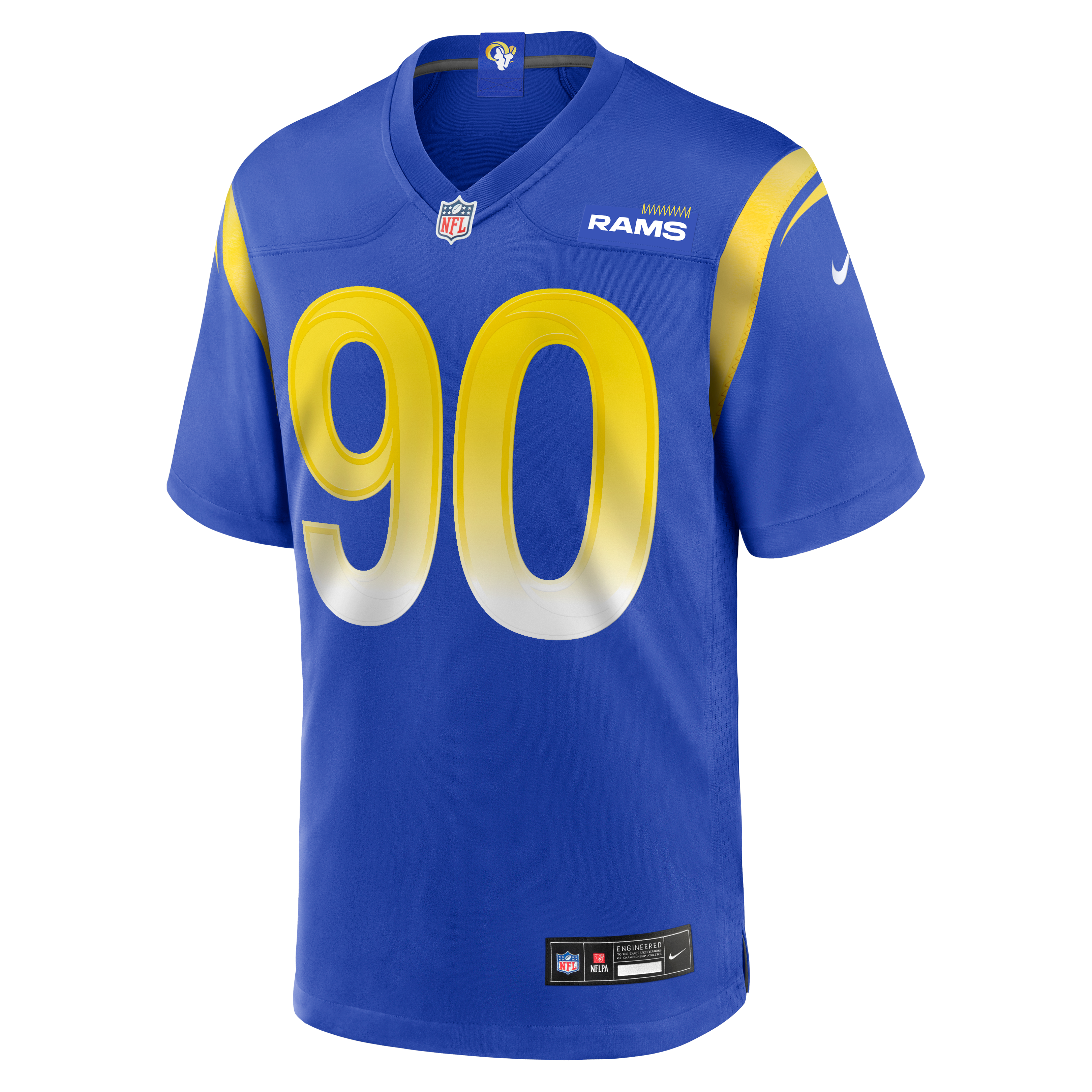 Tyler Davis Los Angeles Rams Game Jersey Royal NFL Football Fan Wear Tyler Davis
