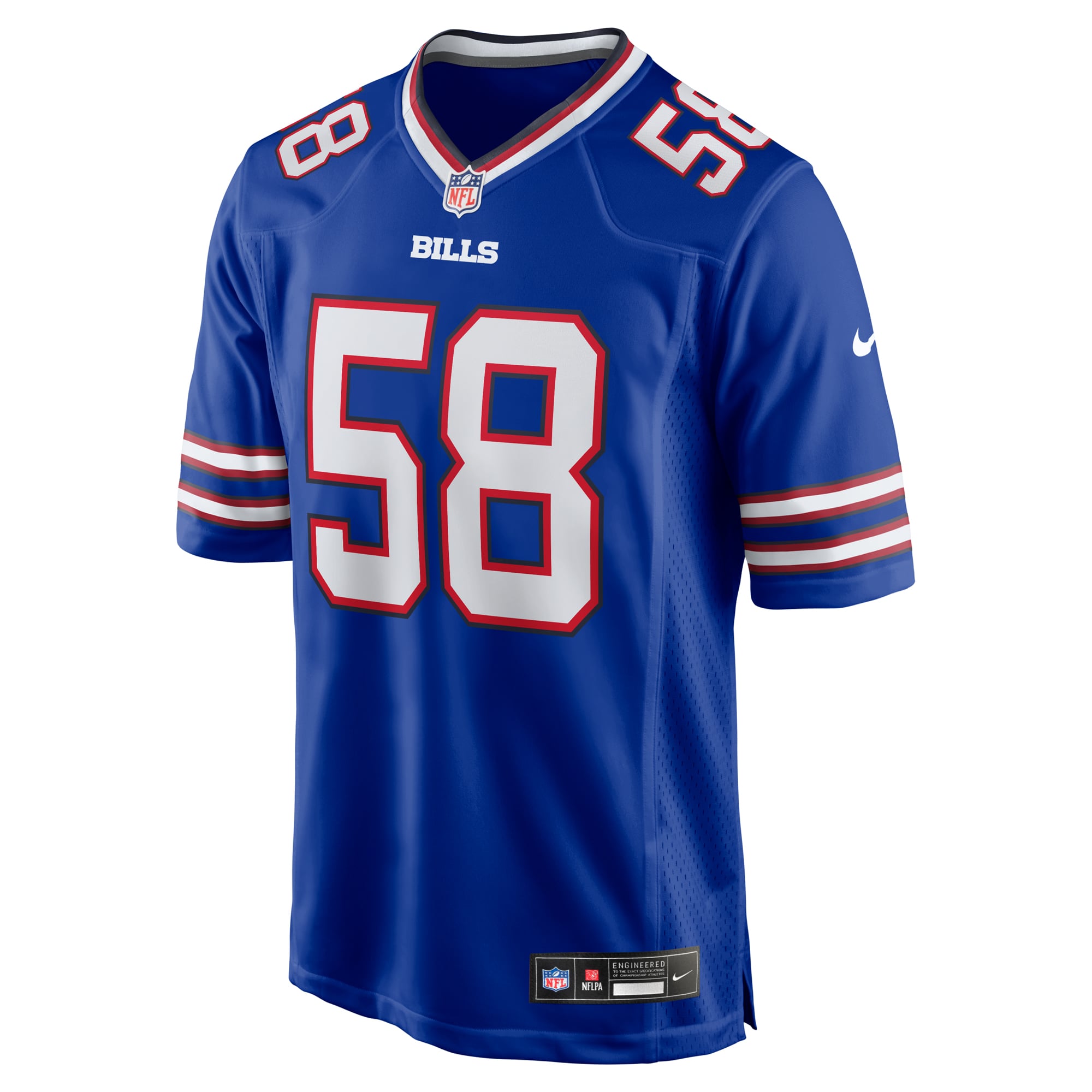 Matt Milano Buffalo Bills Player Jersey Royal NFL Football Fan Wear