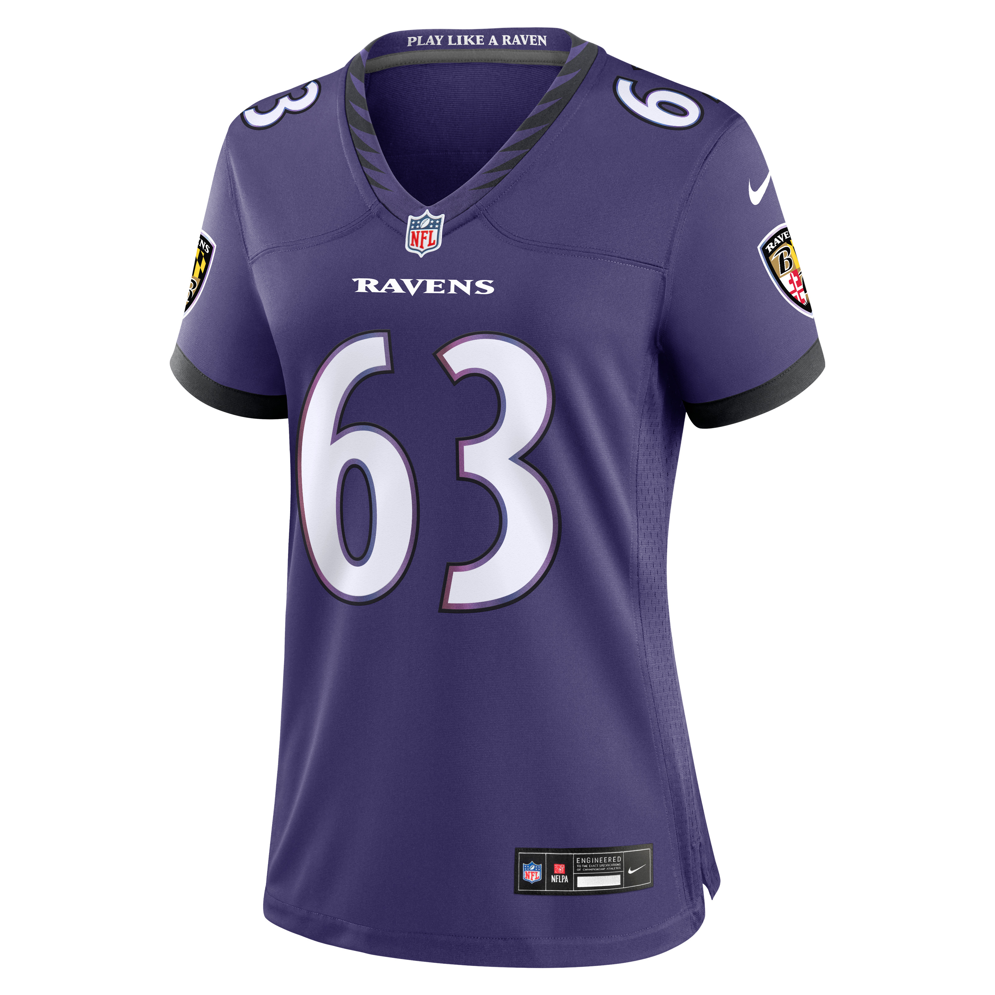 Danny Pinter Baltimore Ravens Game Jersey Purple NFL Football Fan Wear
