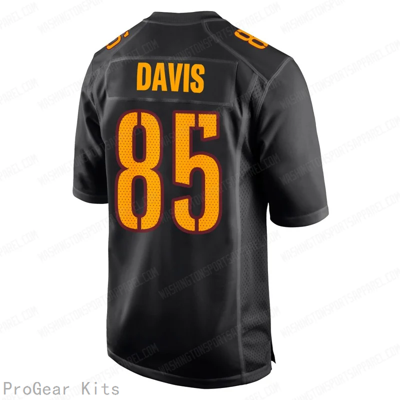 Vernon Davis Carbon Washington Commanders Game Jersey No.85 Black NFL Football Fan Wear
