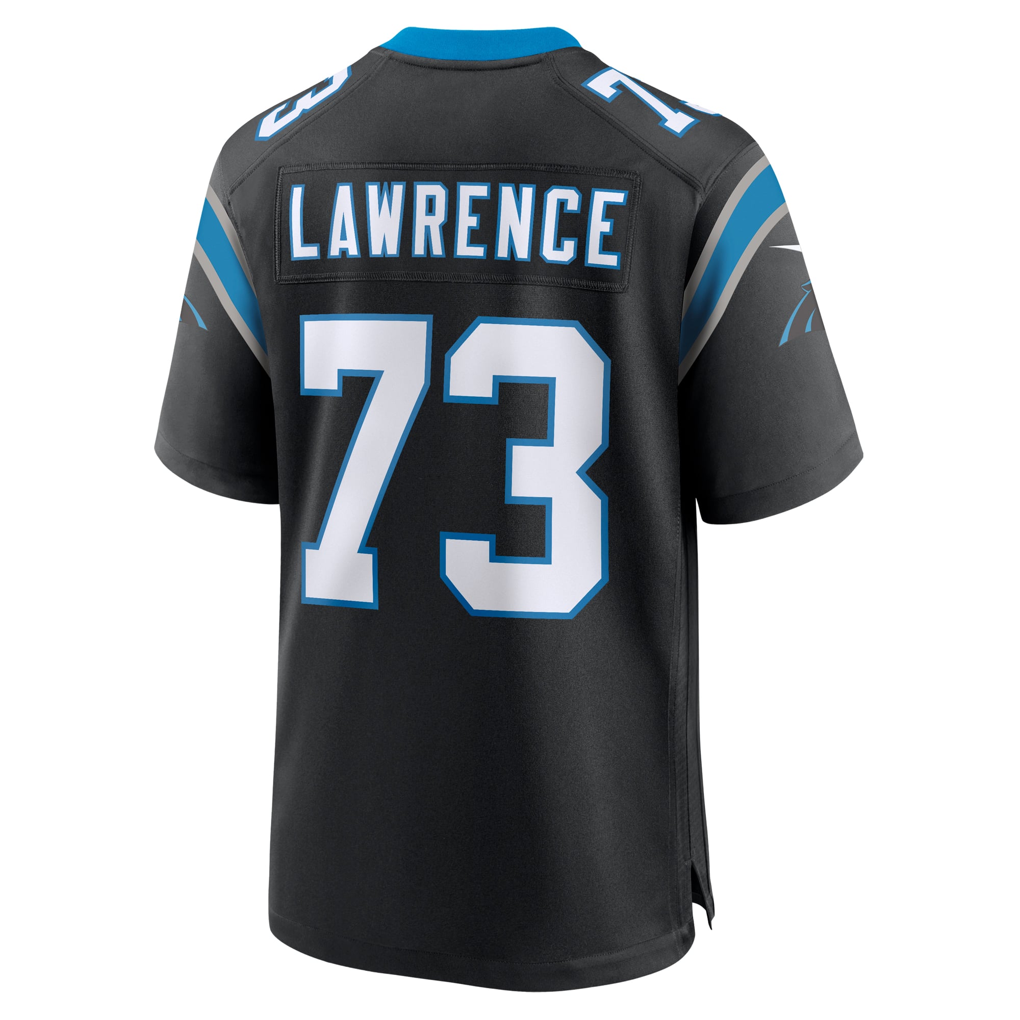 Rashard Lawrence Carolina Panthers Game Jersey Black NFL Football Fan Wear