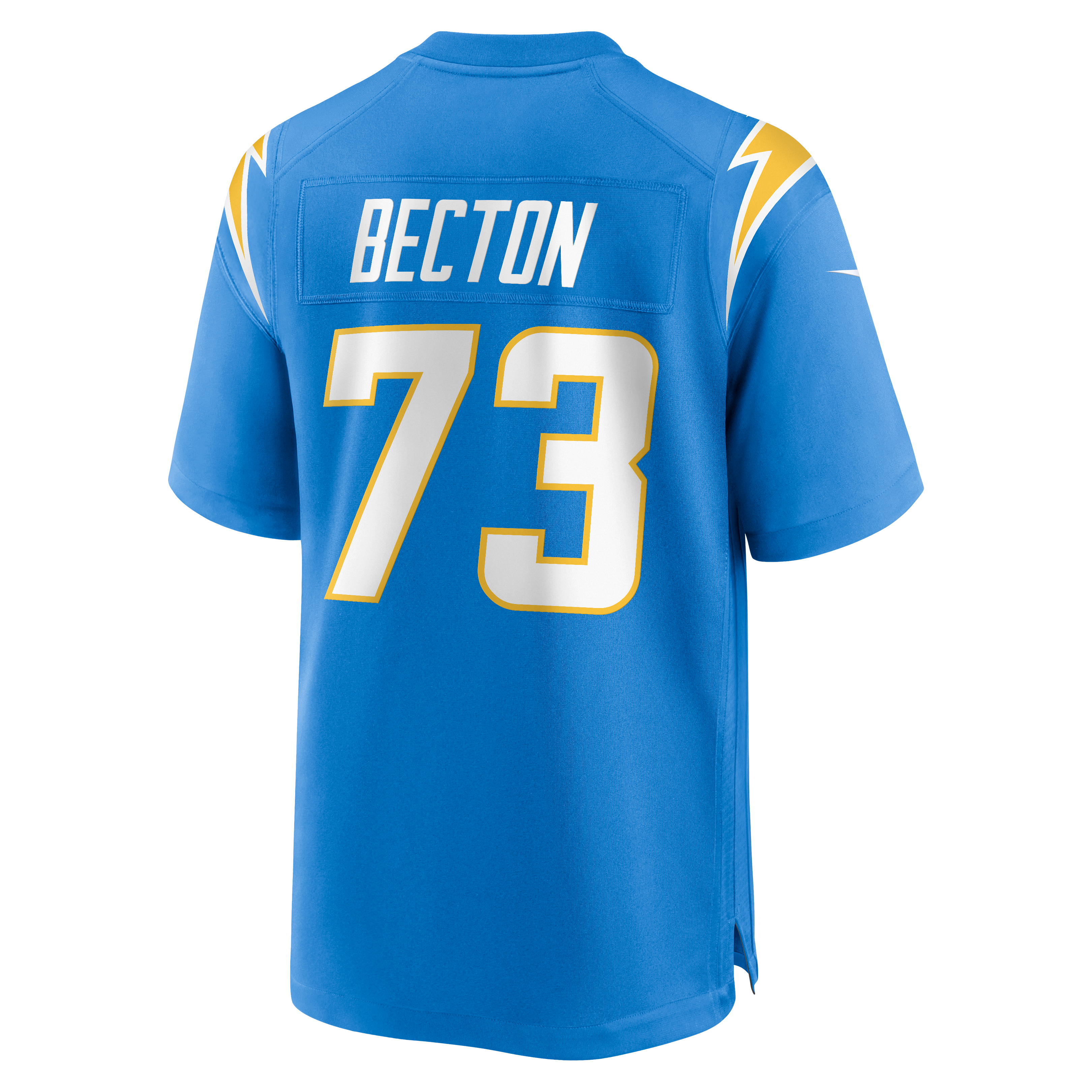 Mekhi Becton Los Angeles Chargers Game Jersey Powder Blue NFL Football Fan Wear