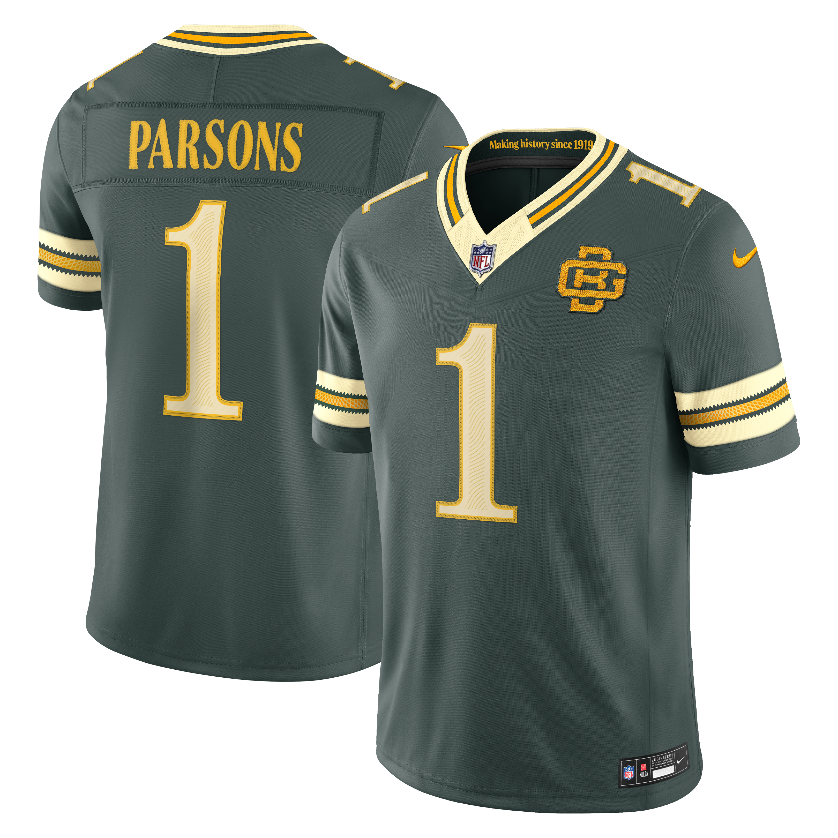 Micah Parsons Green Bay Packers Limited Jersey Green NFL Football Fan Wear Micah Parsons