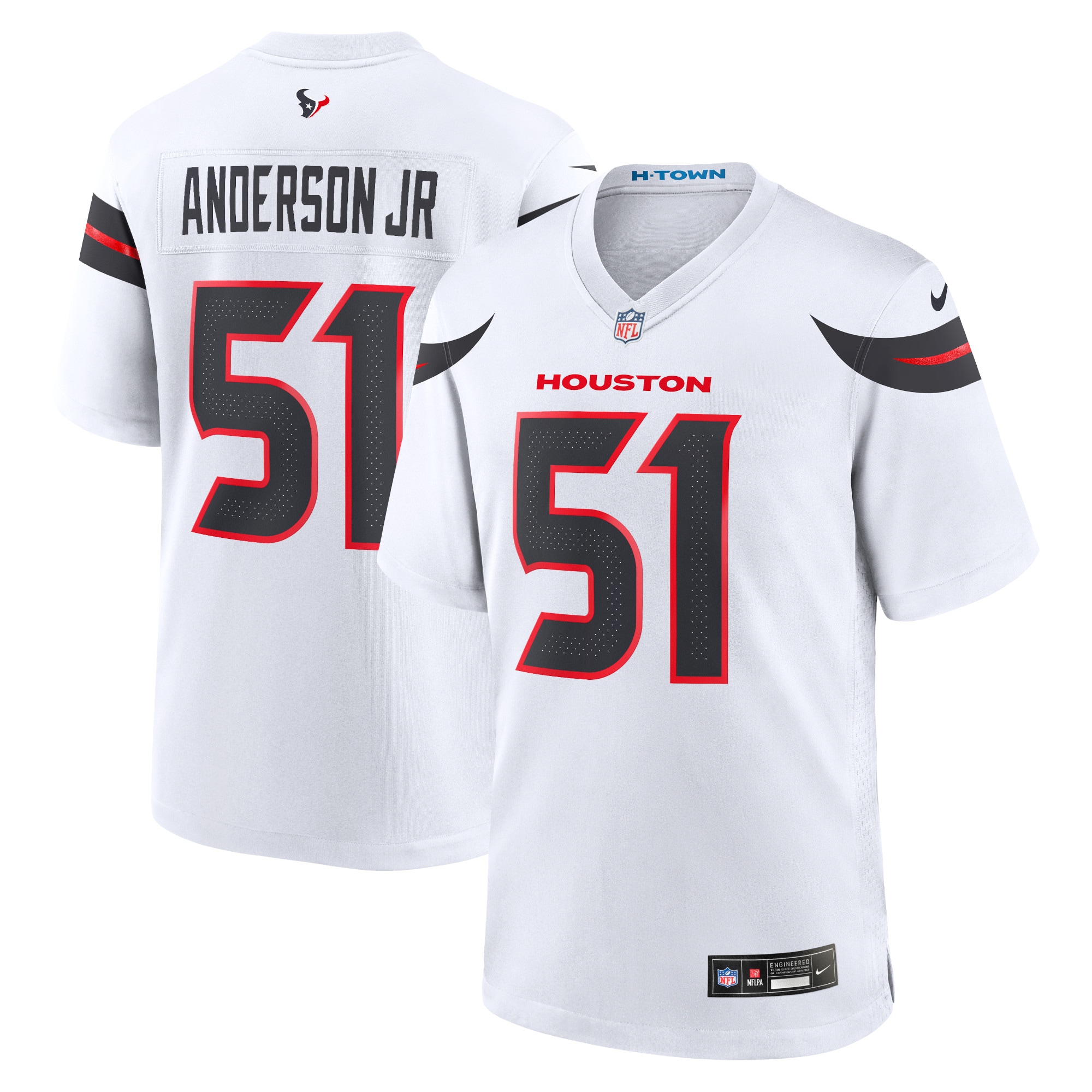 Will Anderson Jr Houston Texans Game Jersey White NFL Football Fan Wear