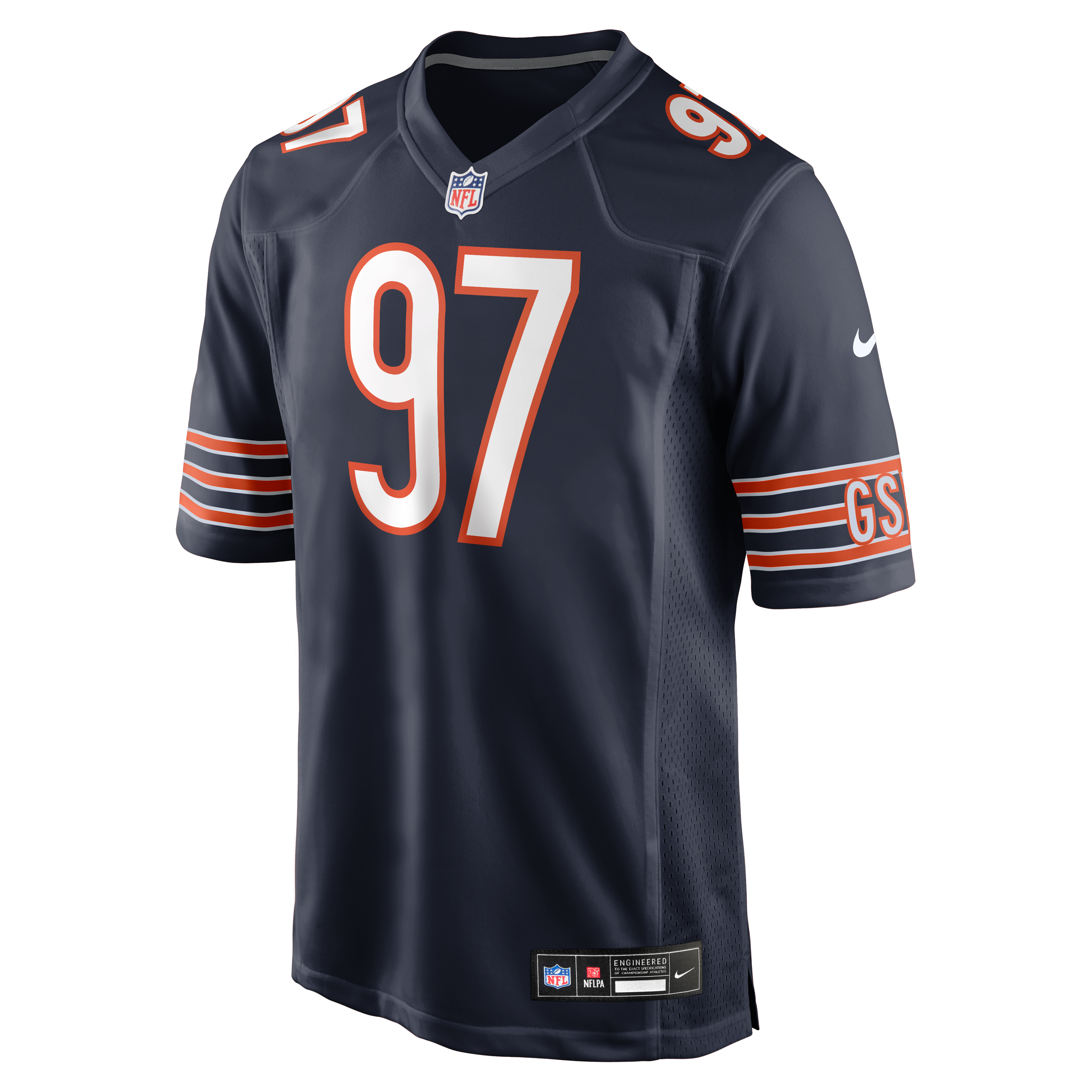 James Lynch Chicago Bears Game Jersey Navy NFL Football Fan Wear James Lynch